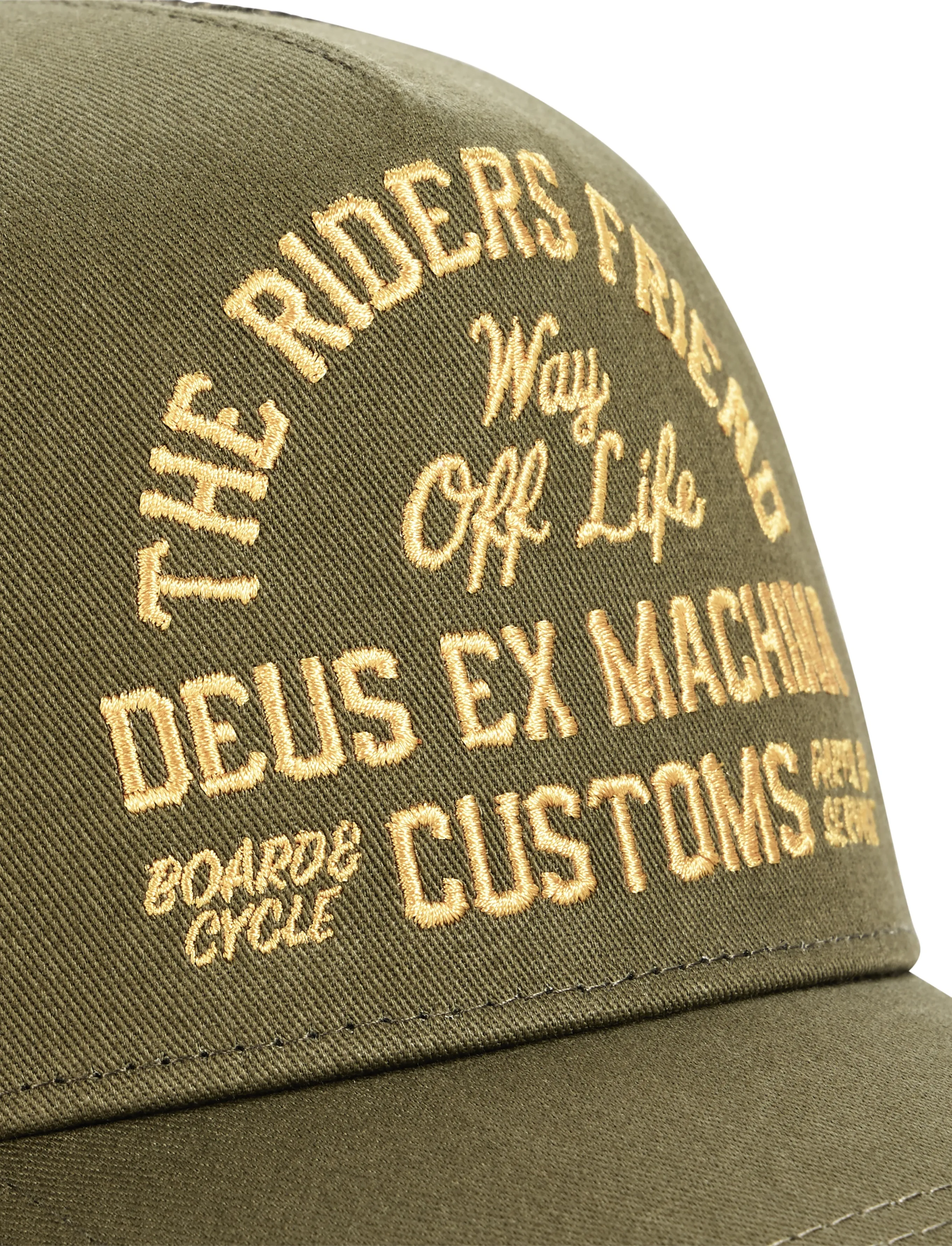 Deus Ex Machina - Shook Ones Trucker - caps - olive green - 2