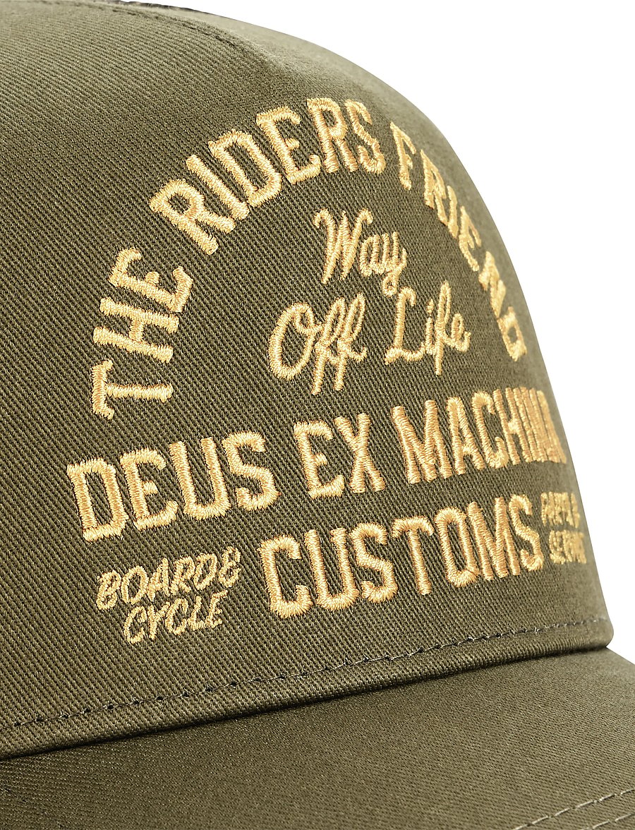 Deus Ex Machina - Shook Ones Trucker - caps - olive green - 2