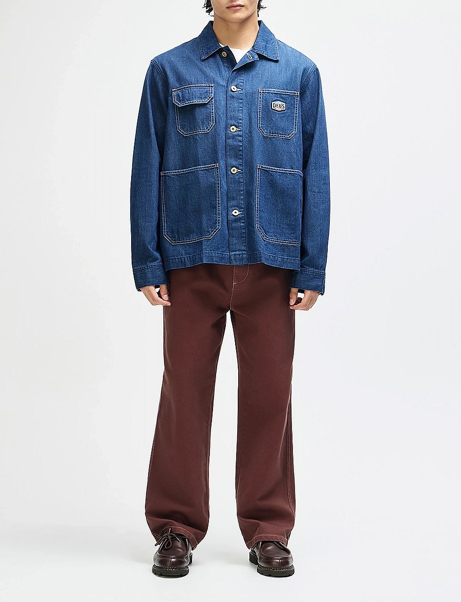Deus Ex Machina - Denim Chore Jacket - forede denimjakker - vintage blue - 4