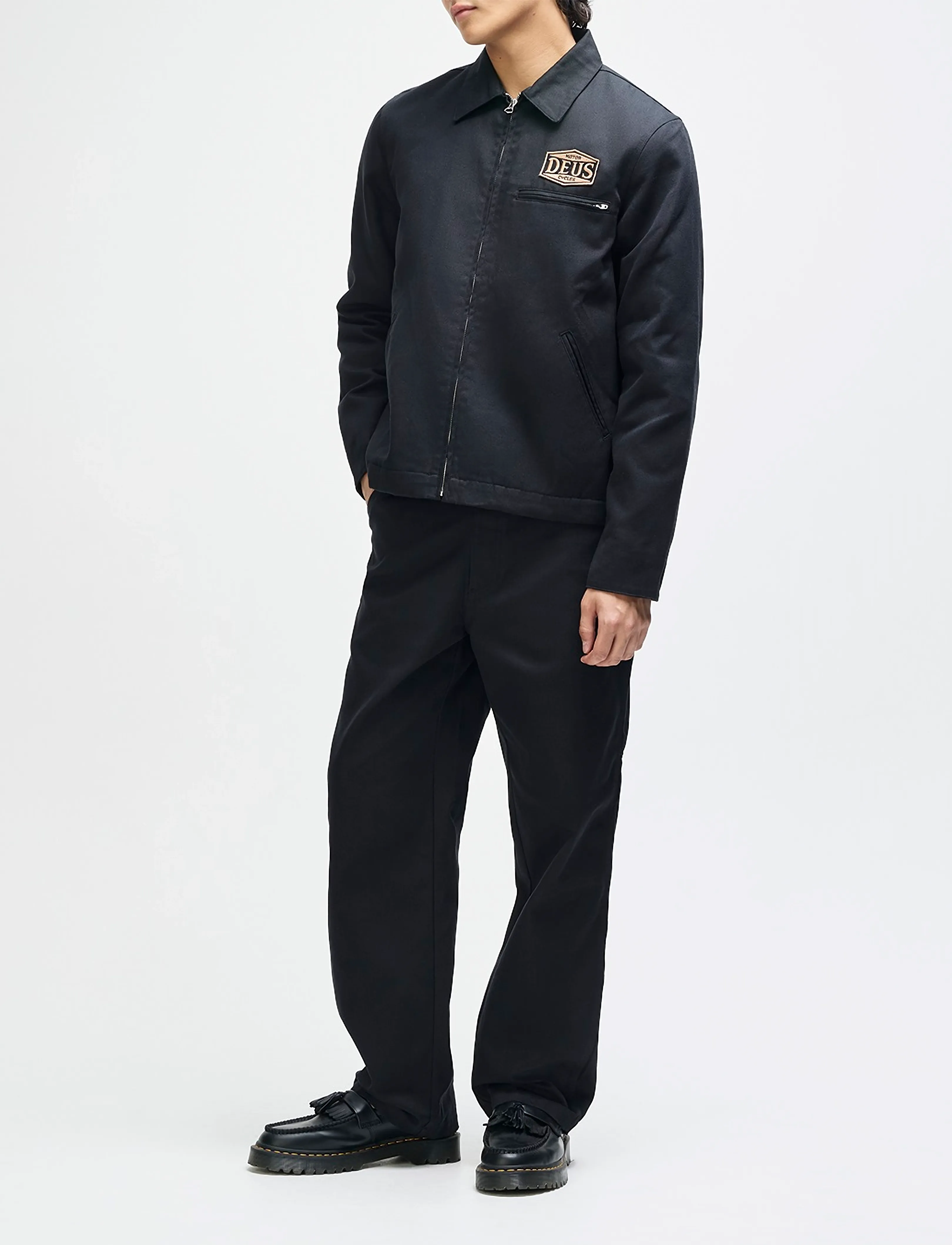 Deus Ex Machina Earls Work Jacket, Herren, Arbeitsjacke, Schwarz, Gr.XS