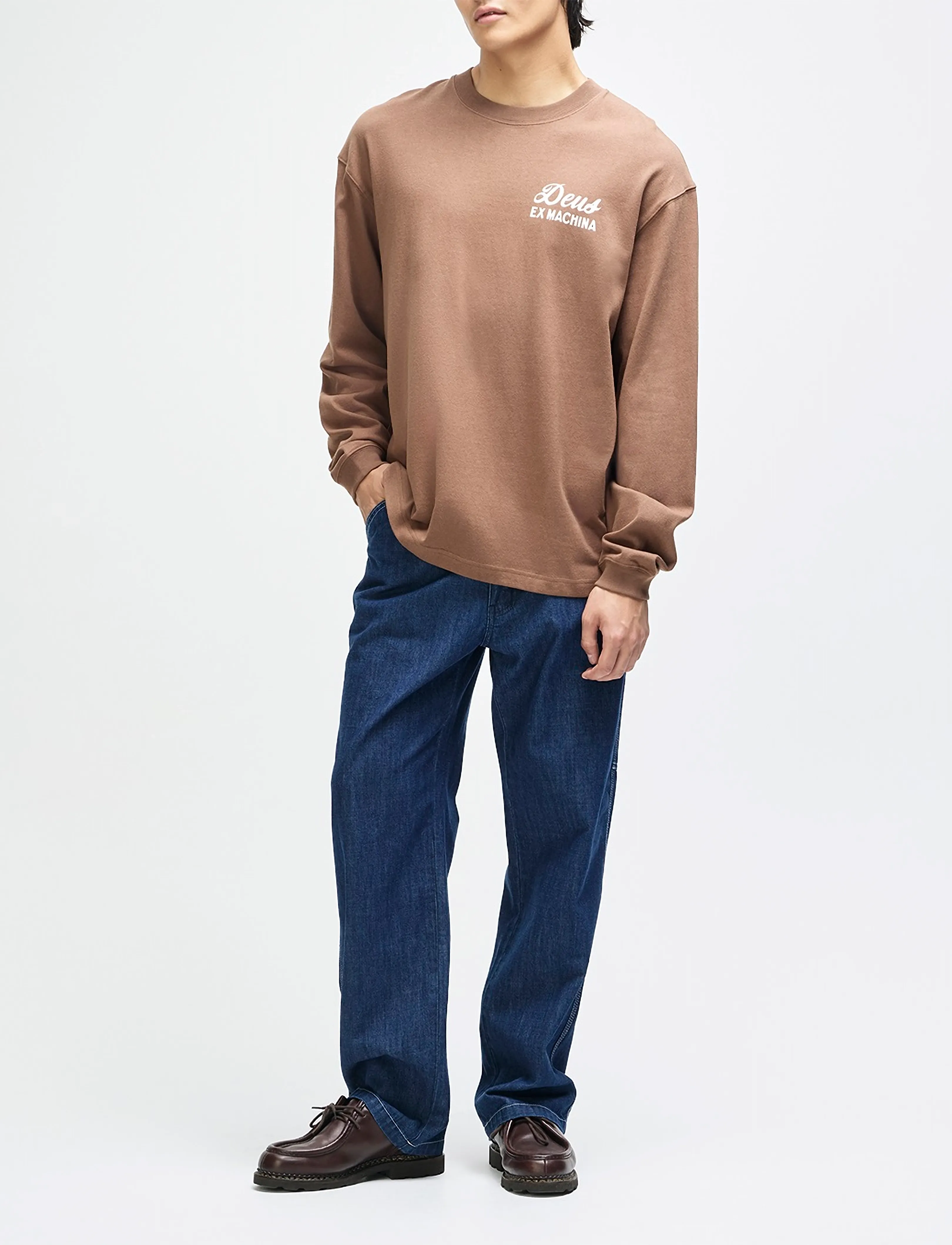 Deus Ex Machina - Harajuku Sign Ls Tee - lange mouwen - bison brown - 5