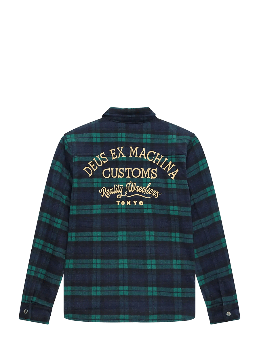 Deus Ex Machina - Maxwell Check Shirt - rutiga skjortor - green check - 1