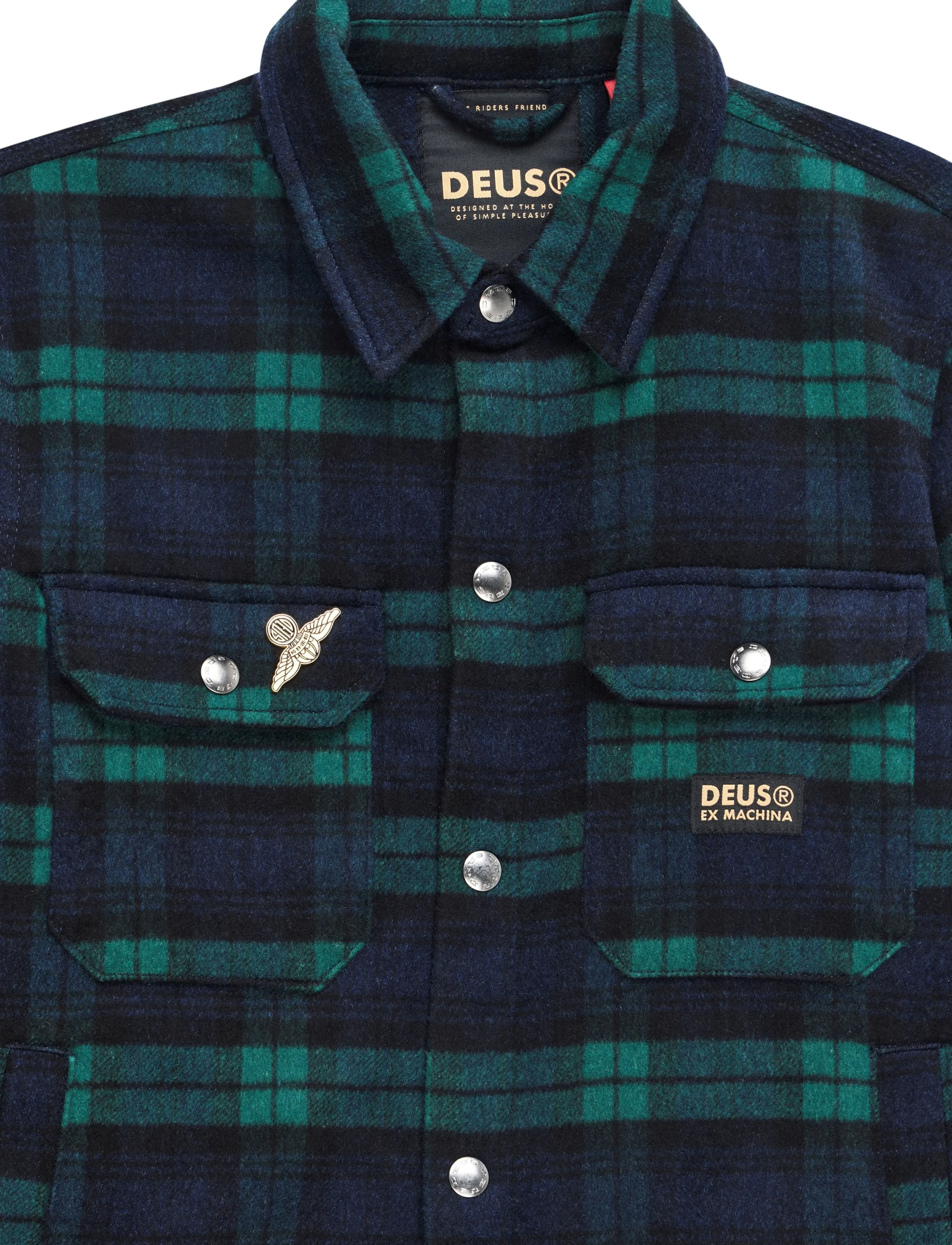 Deus Ex Machina - Maxwell Check Shirt - rutiga skjortor - green check - 2