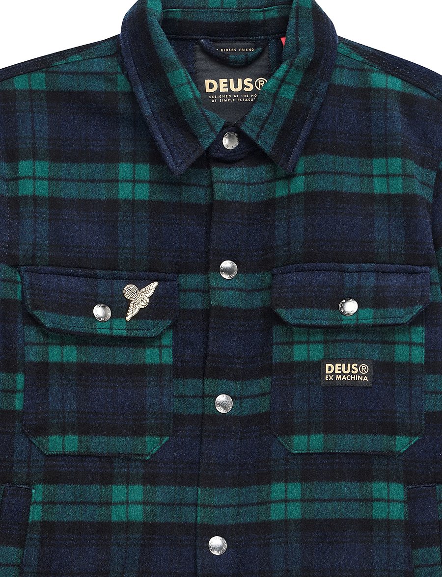 Deus Ex Machina - Maxwell Check Shirt - rutiga skjortor - green check - 2