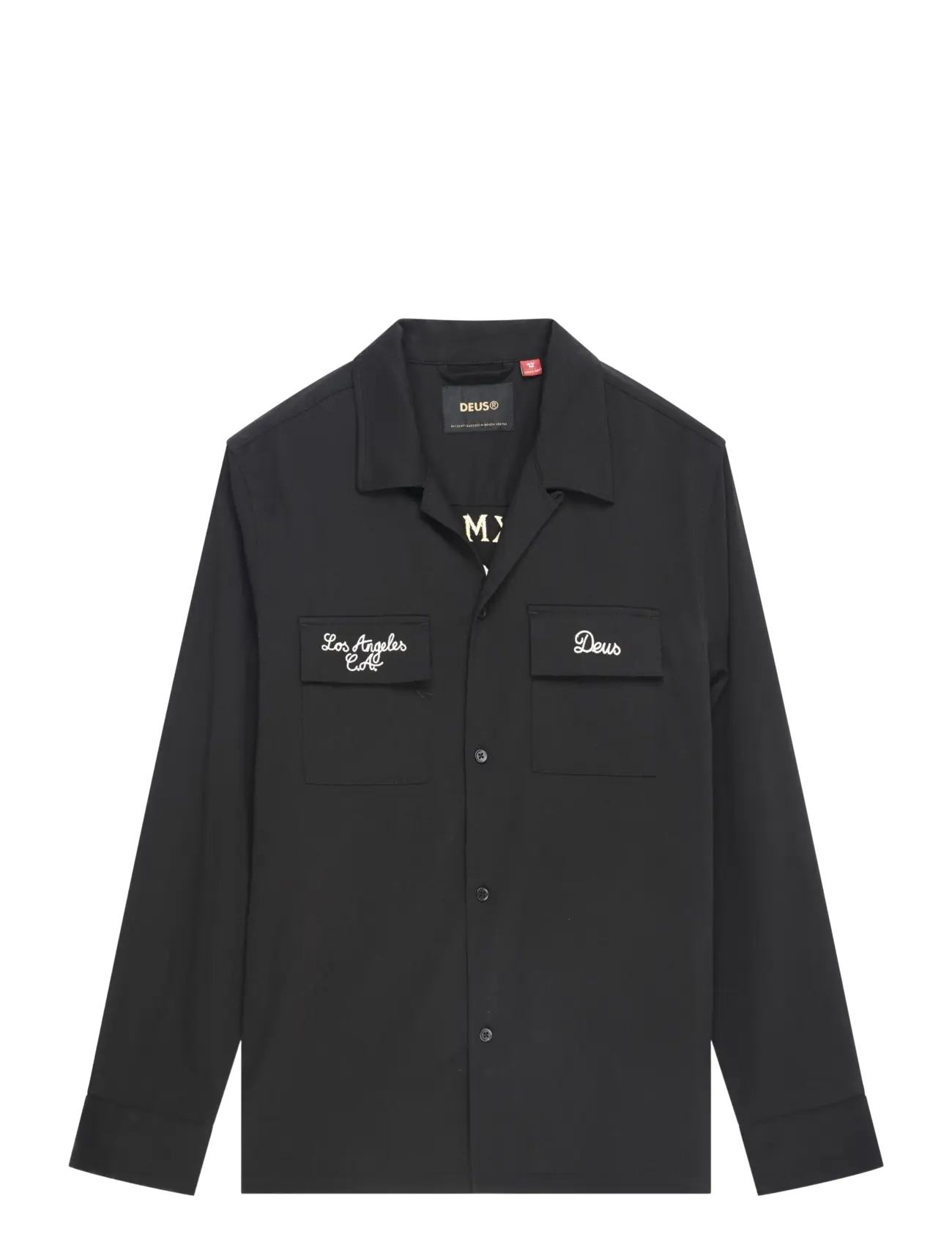 Deus Ex Machina Forbidden Fruit Bowling Shirt - Hemden - BLACK / black