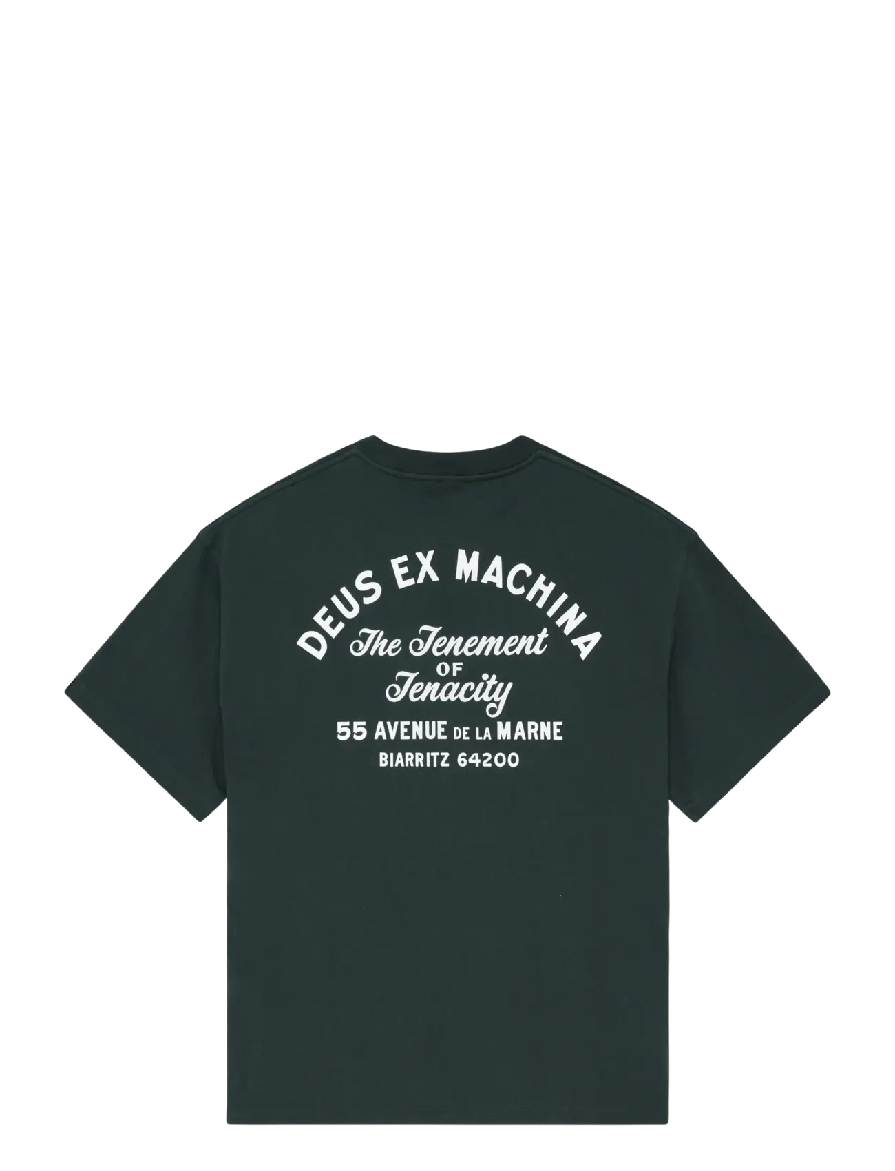 Deus Ex Machina - Biarritz Sign Tee - kurzärmelige t-shirts - racing green - 1