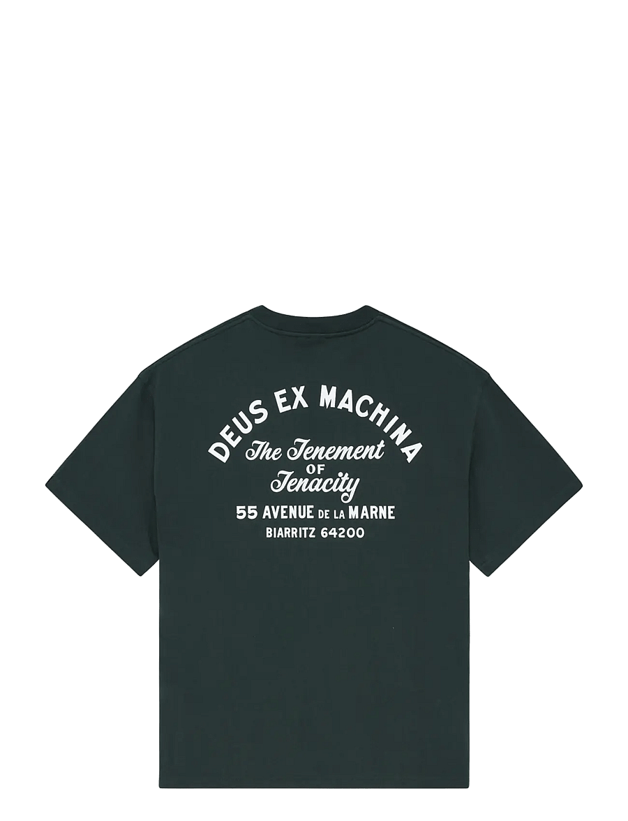Deus Ex Machina - Biarritz Sign Tee - kurzärmelige t-shirts - racing green - 1