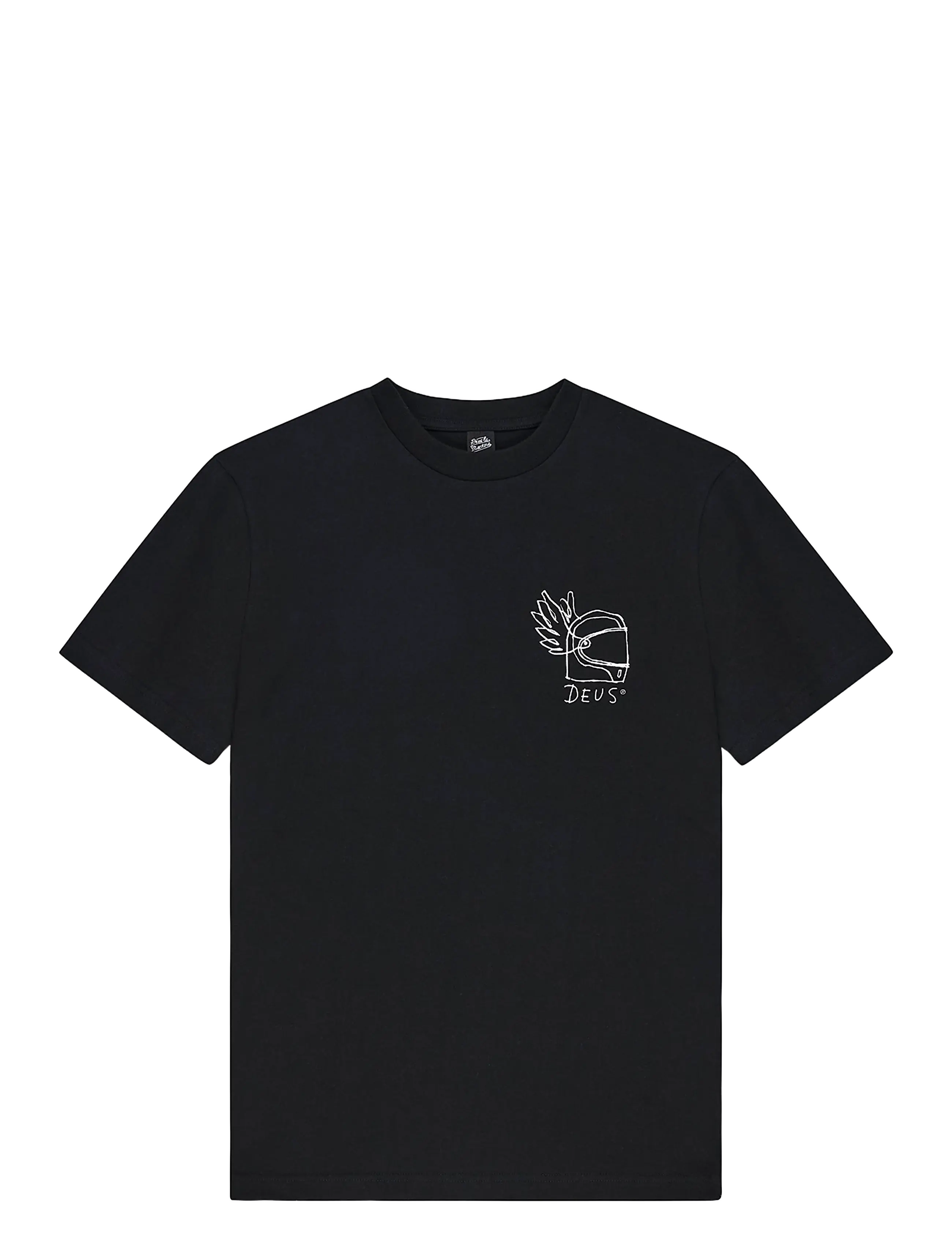 Deus Ex Machina Harajuku Helmet Tee - T-Shirts - BLACK / black