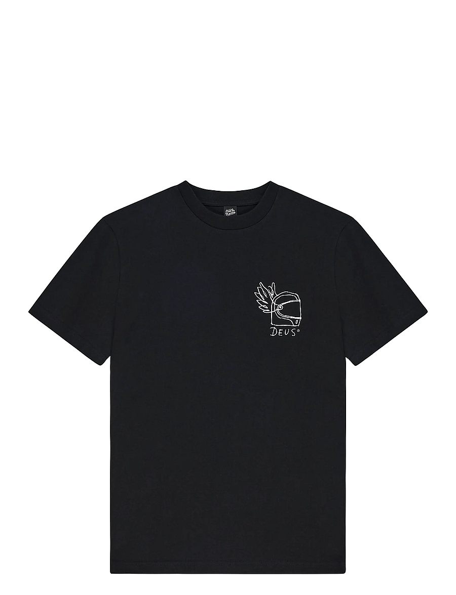 Deus Ex Machina - Harajuku Helmet Tee - kurzärmelige t-shirts - black - 0