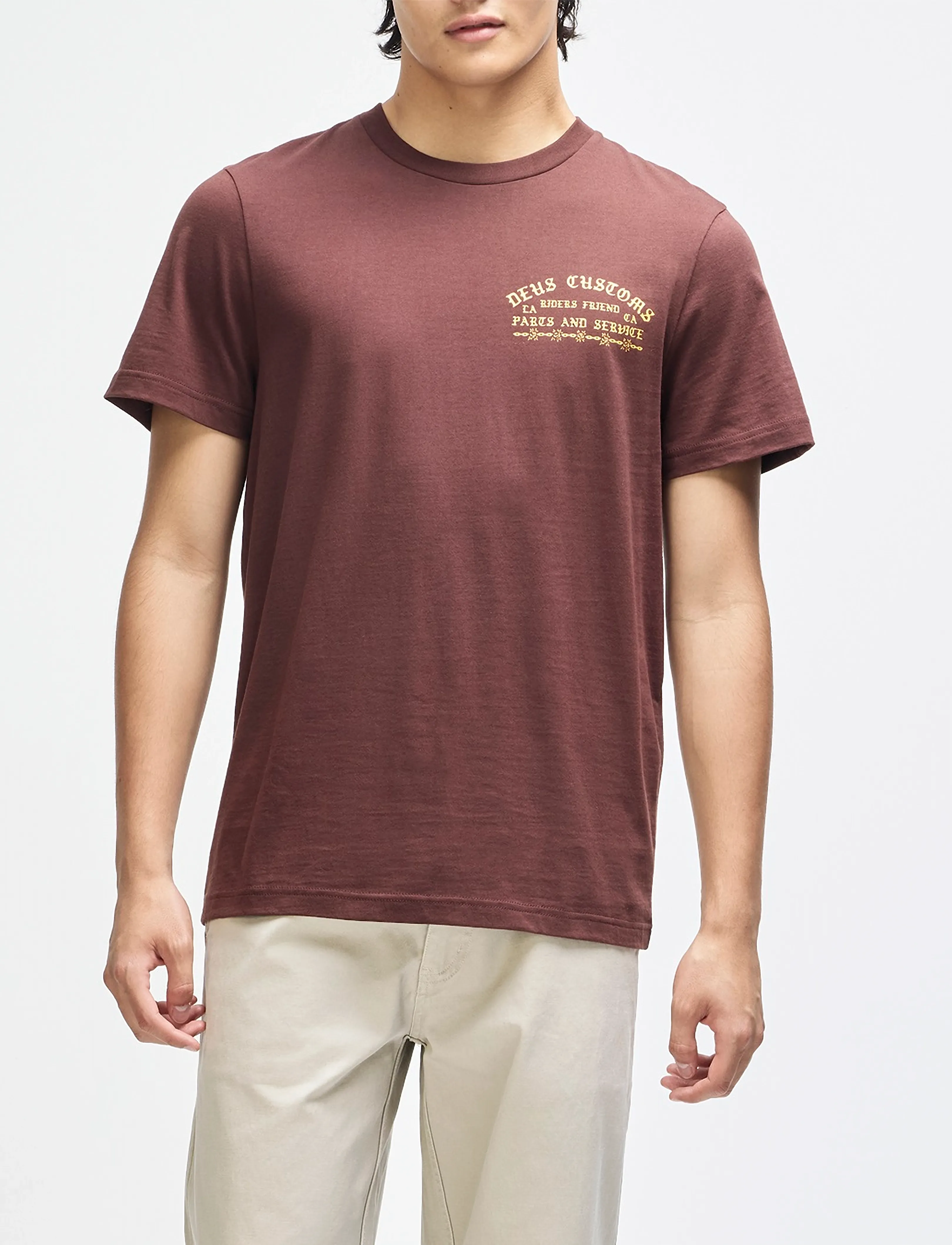 Deus Ex Machina Unchained Tee - T-Shirts - BROWN / brown