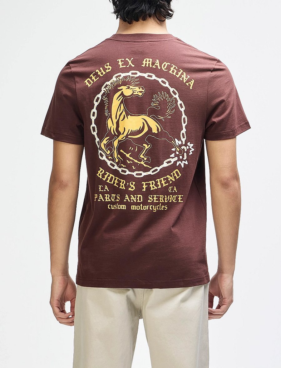 Deus Ex Machina - Unchained Tee - kurzärmelige t-shirts - brown - 4