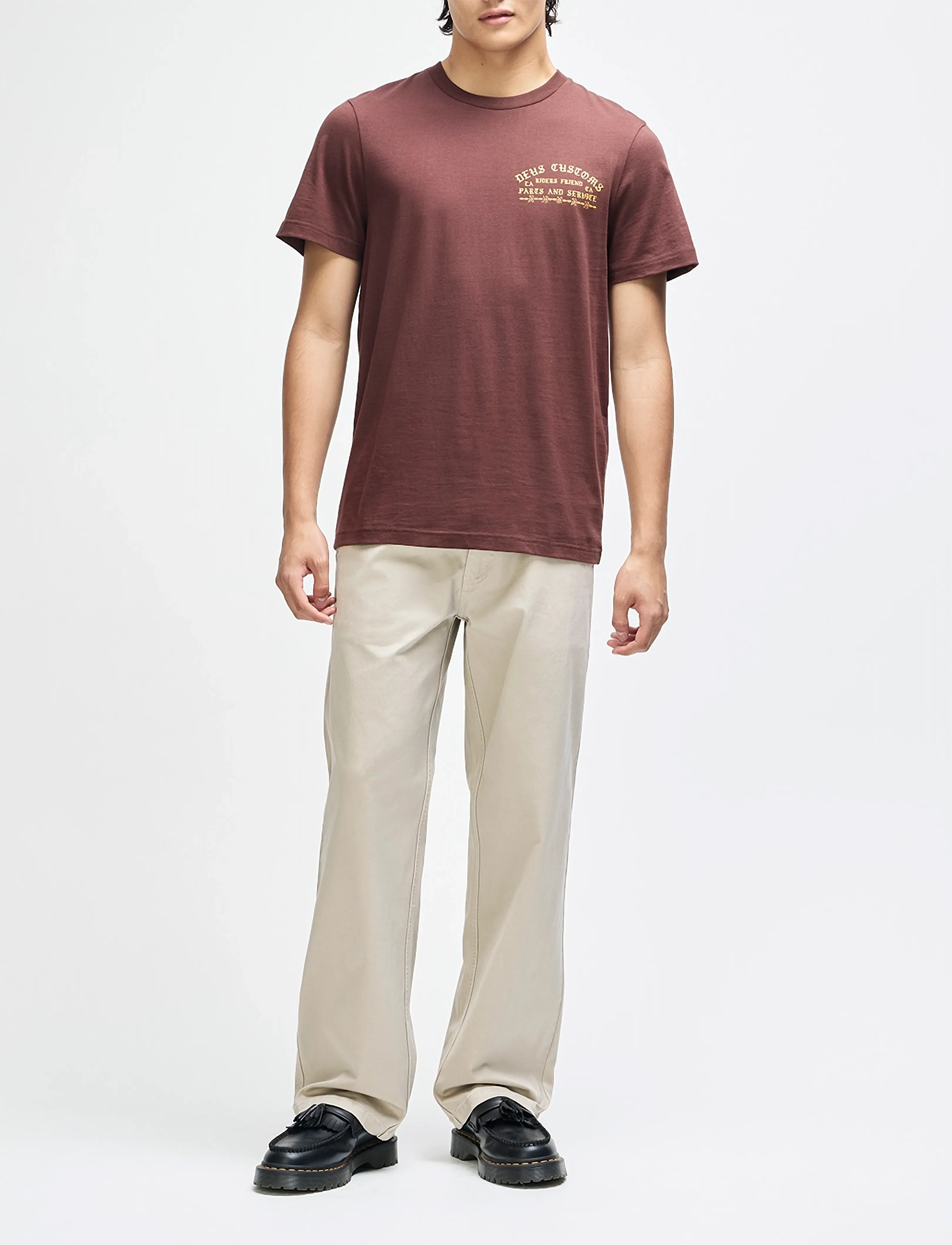 Deus Ex Machina - Unchained Tee - kurzärmelige t-shirts - brown - 5