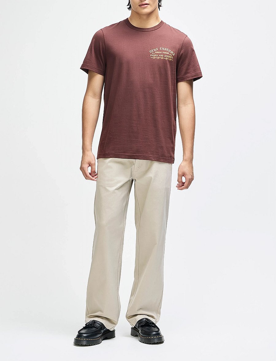 Deus Ex Machina - Unchained Tee - kurzärmelige t-shirts - brown - 5