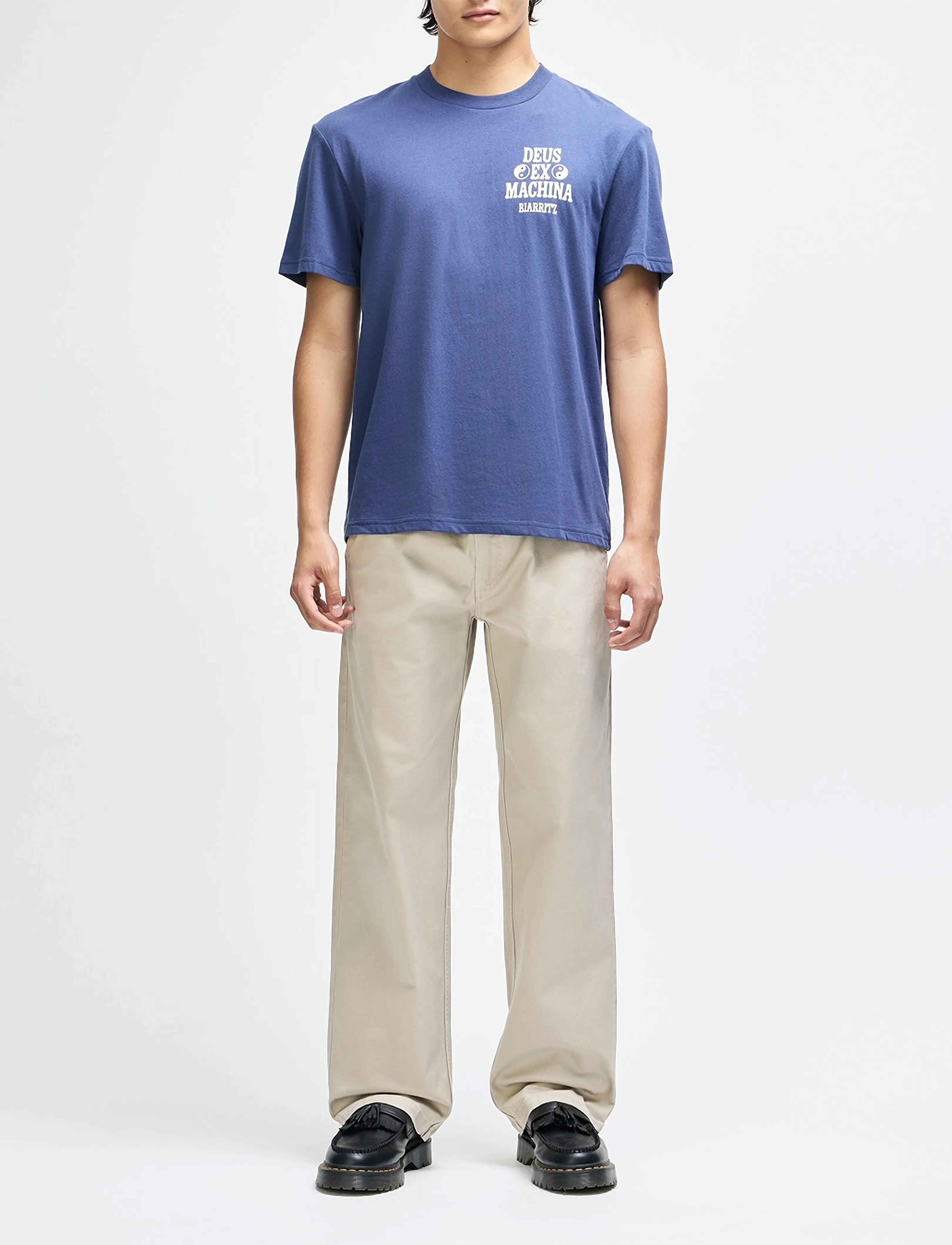 Deus Ex Machina - Biarritz Ceramic Tee - kurzärmelige t-shirts - mechanic blue - 5