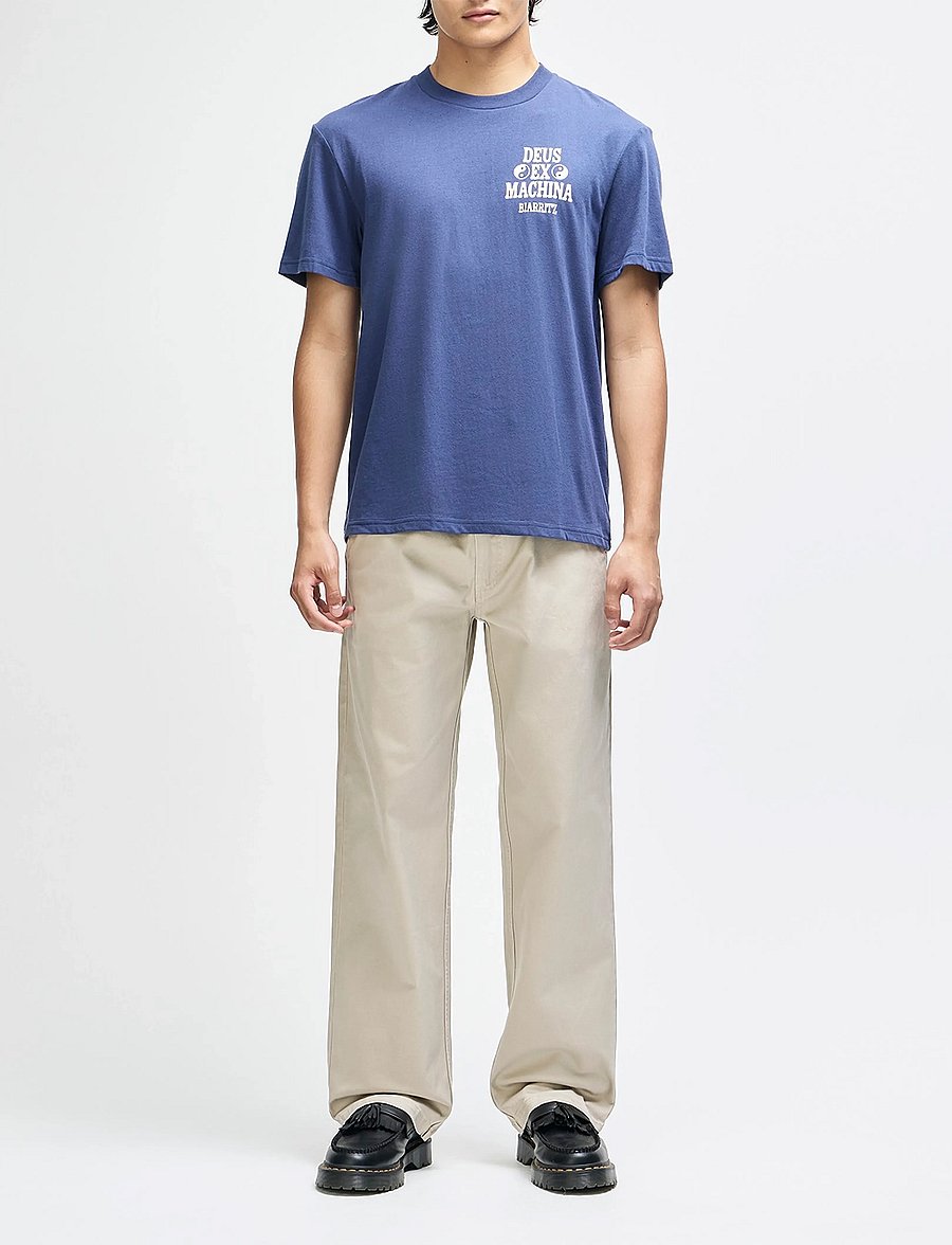 Deus Ex Machina - Biarritz Ceramic Tee - kurzärmelige t-shirts - mechanic blue - 5