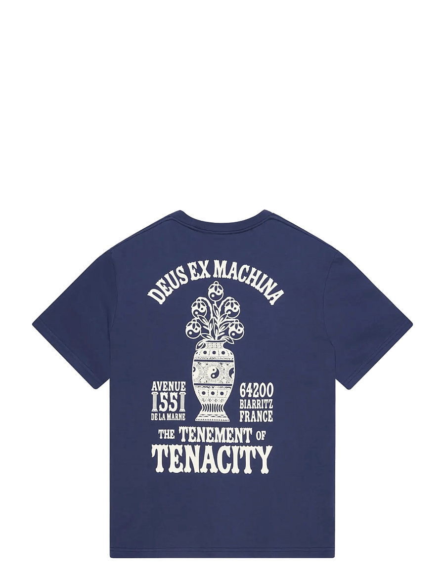Deus Ex Machina - Biarritz Ceramic Tee - kurzärmelige t-shirts - mechanic blue - 2