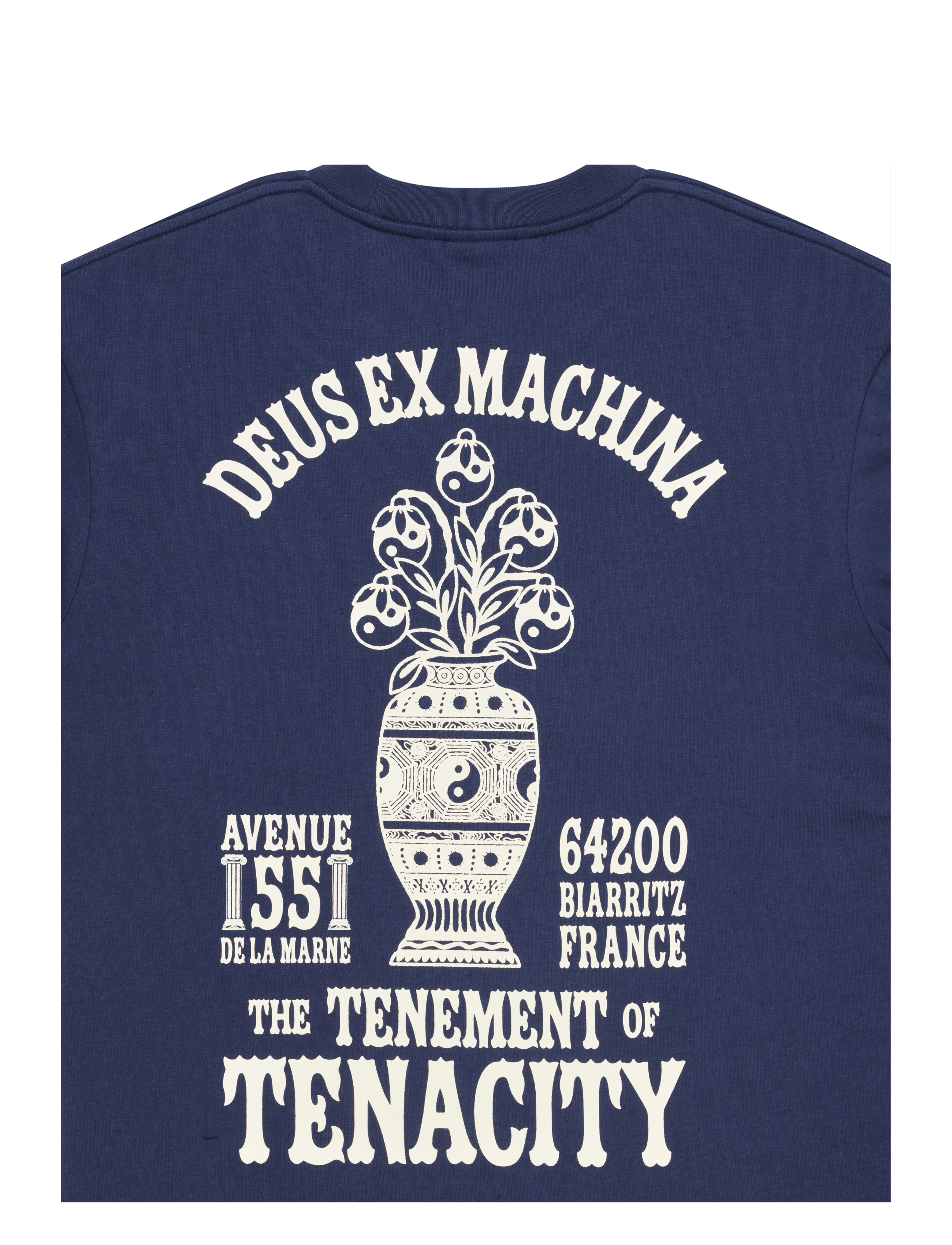 Deus Ex Machina - Biarritz Ceramic Tee - kurzärmelige t-shirts - mechanic blue - 3