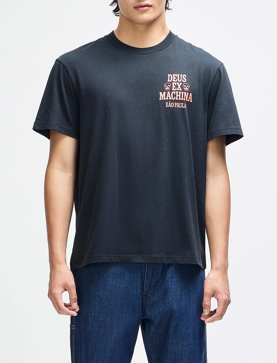 Deus Ex Machina - Sao Paulo Ceramic Tee - kurzärmelige t-shirts - black - 0