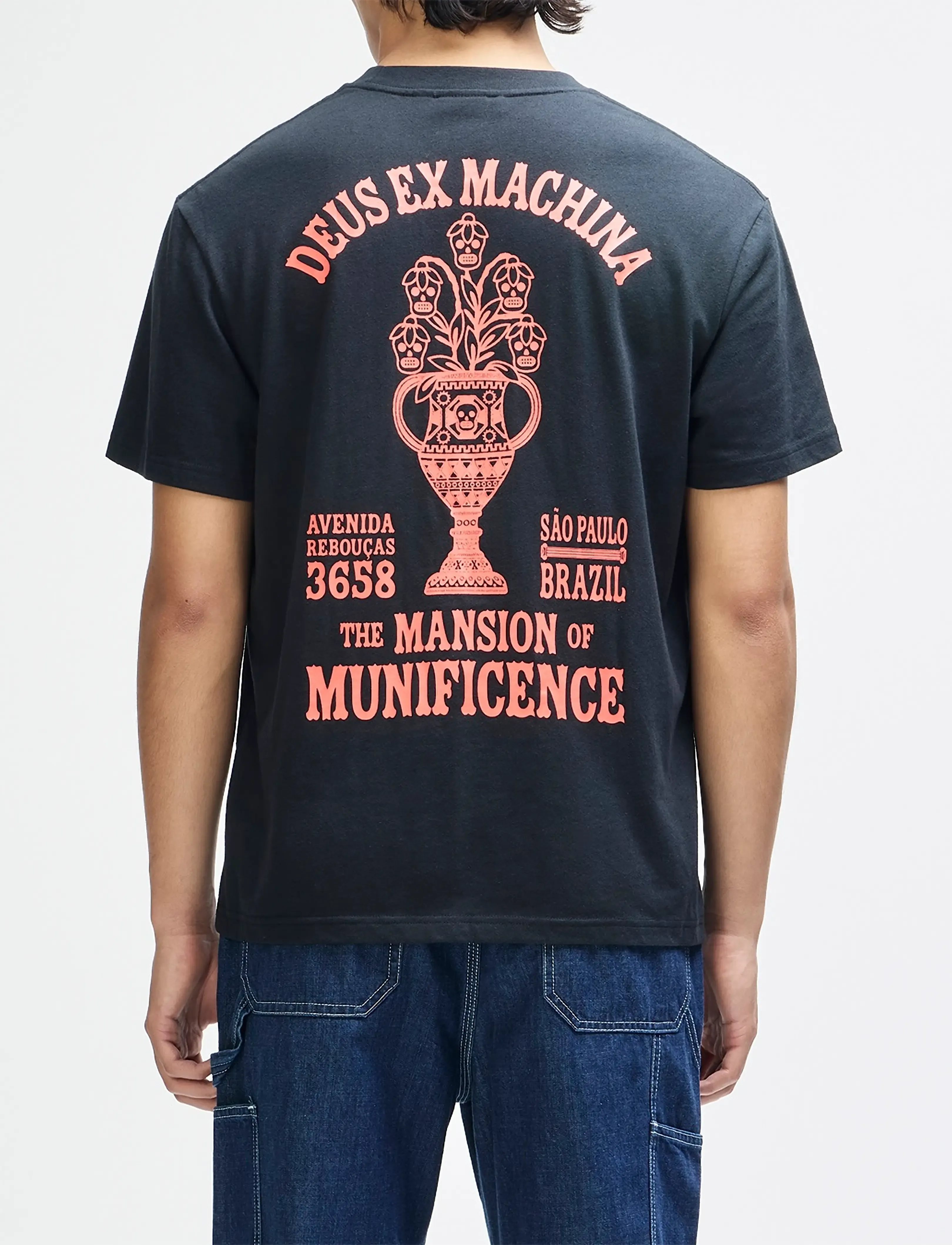 Deus Ex Machina - Sao Paulo Ceramic Tee - kurzärmelige t-shirts - black - 5