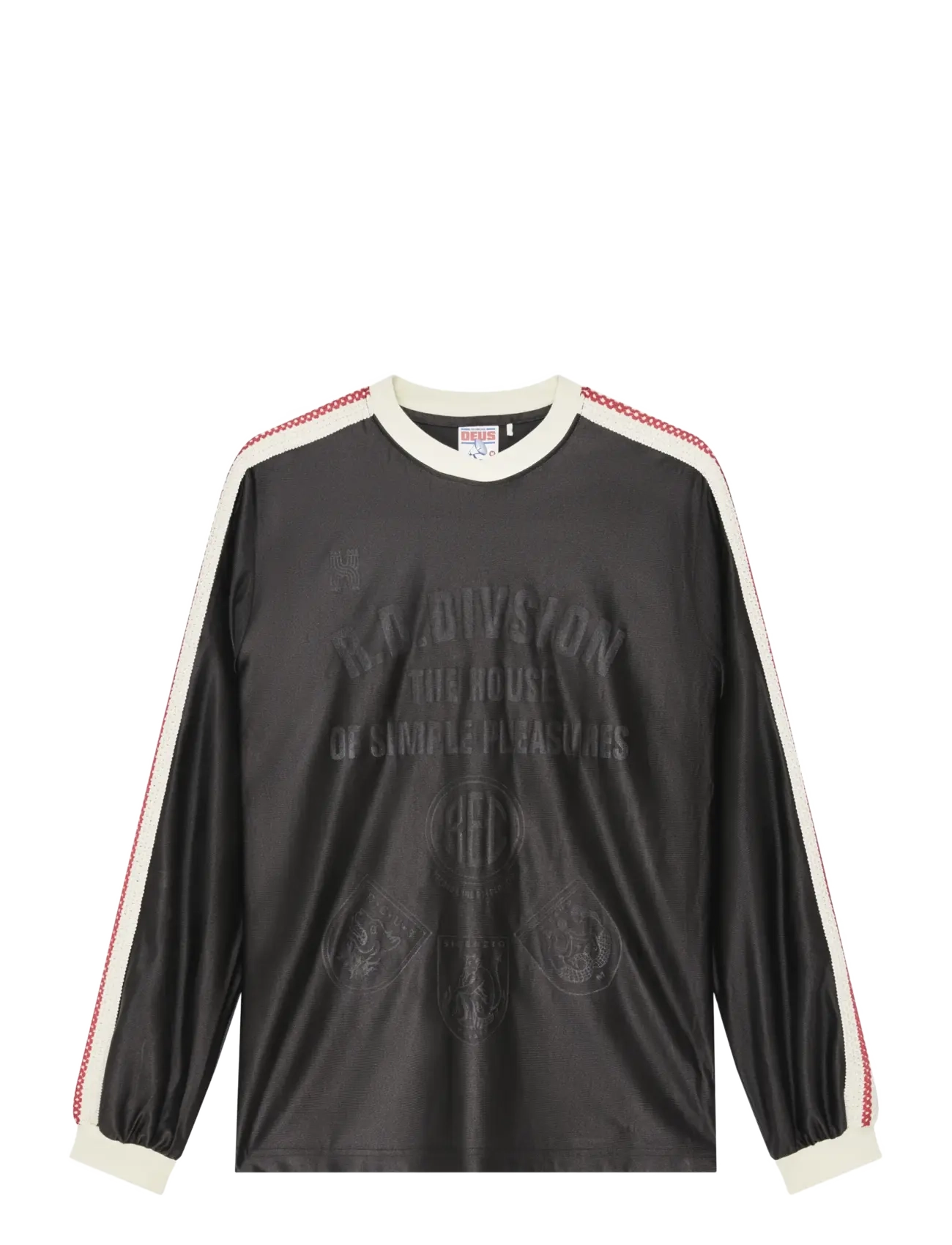 Deus Ex Machina - Kazuko Jersey - langärmelige t-shirts - anthracite grey - 1