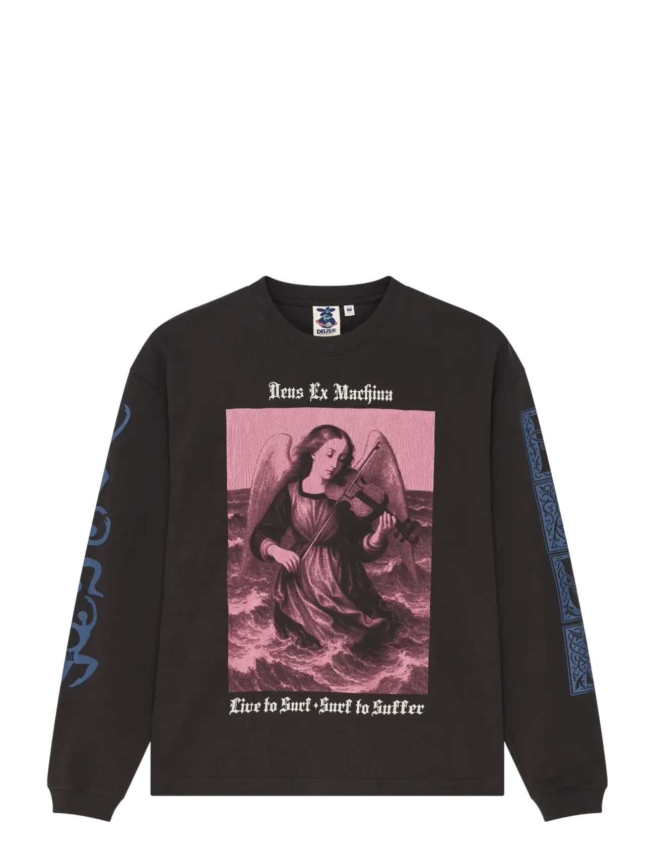 Deus Ex Machina - Swell Maps Os Ls Tee - langärmelige t-shirts - anthracite grey - 1