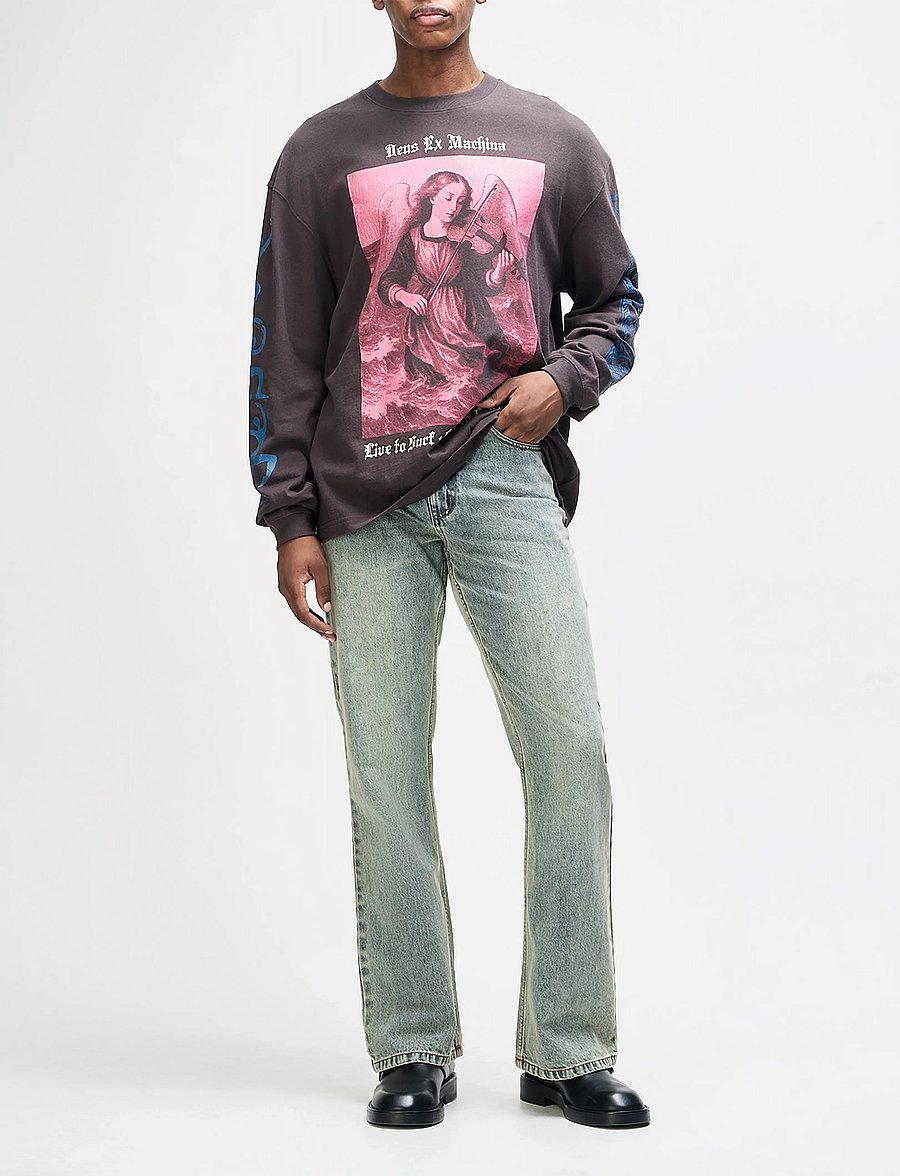 Deus Ex Machina - Swell Maps Os Ls Tee - langärmelige t-shirts - anthracite grey - 4