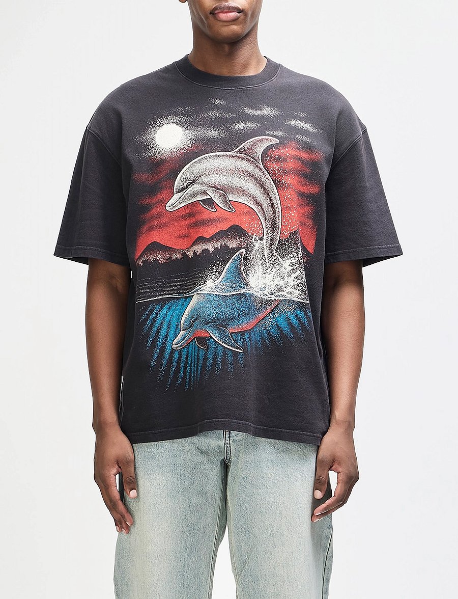 Deus Ex Machina - Lovers Os Tee - short-sleeved t-shirts - black beauty - 0