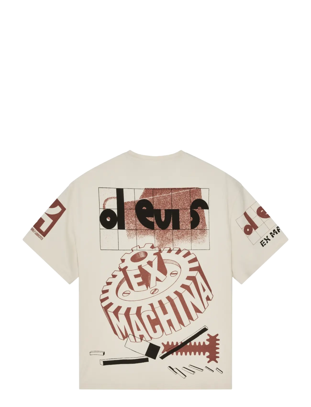 Deus Ex Machina - Merz Oversized Tee - short-sleeved t-shirts - dirty white - 2