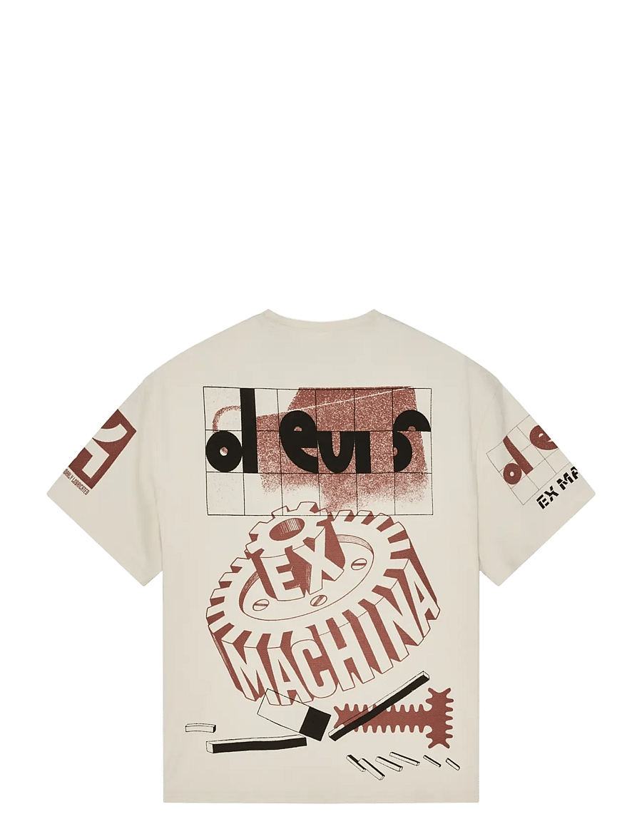 Deus Ex Machina - Merz Oversized Tee - short-sleeved t-shirts - dirty white - 2