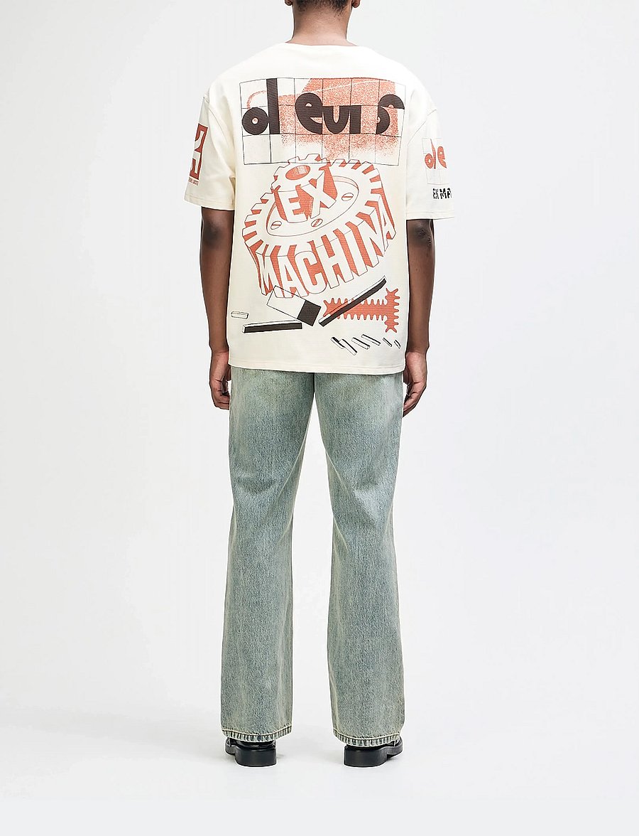 Deus Ex Machina - Merz Oversized Tee - short-sleeved t-shirts - dirty white - 3