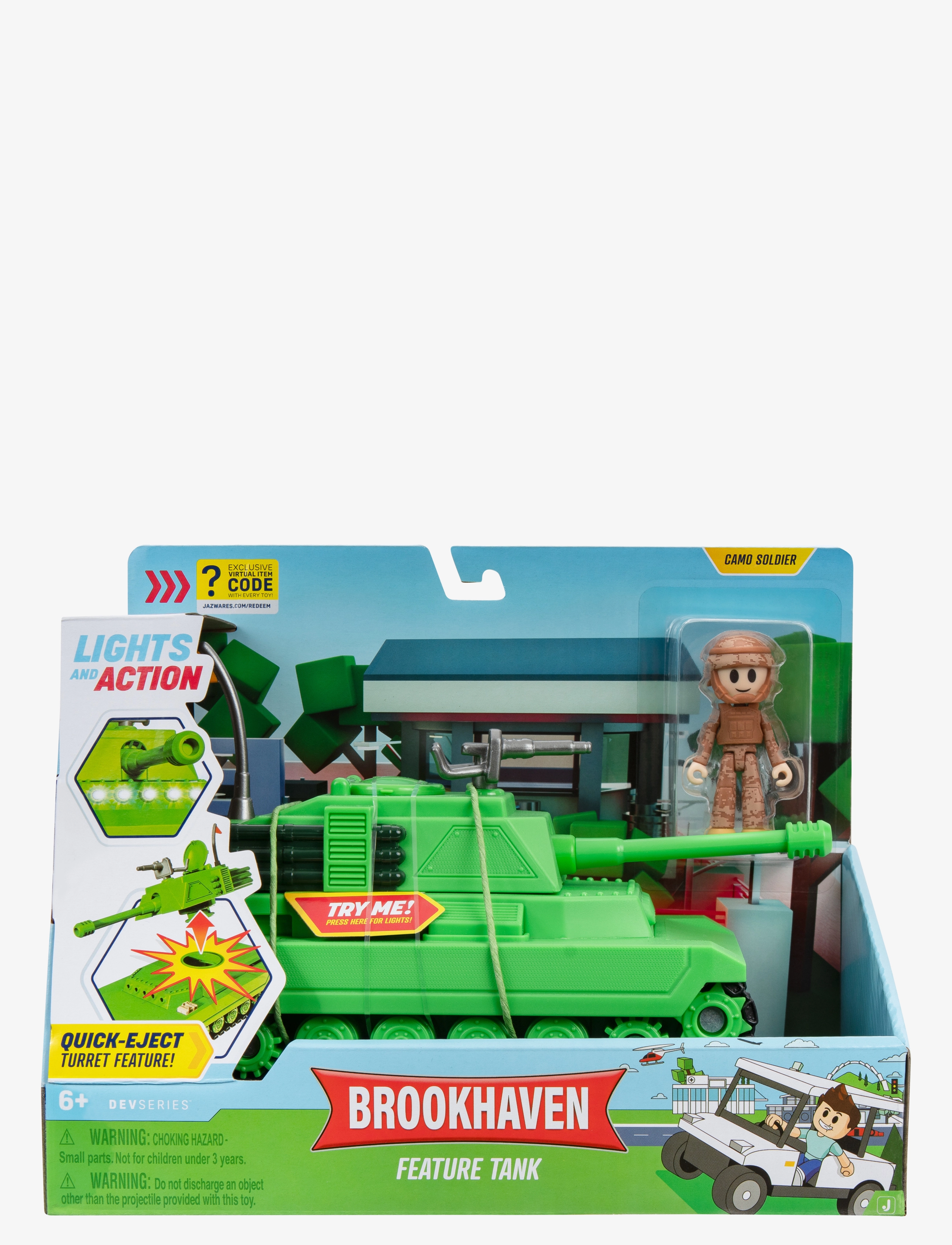 DEV Series Devseries Feature Vehicle Brookhaven Tank W2, Børn, Action Figures, Multi/mønstret, Str: ONE SIZE