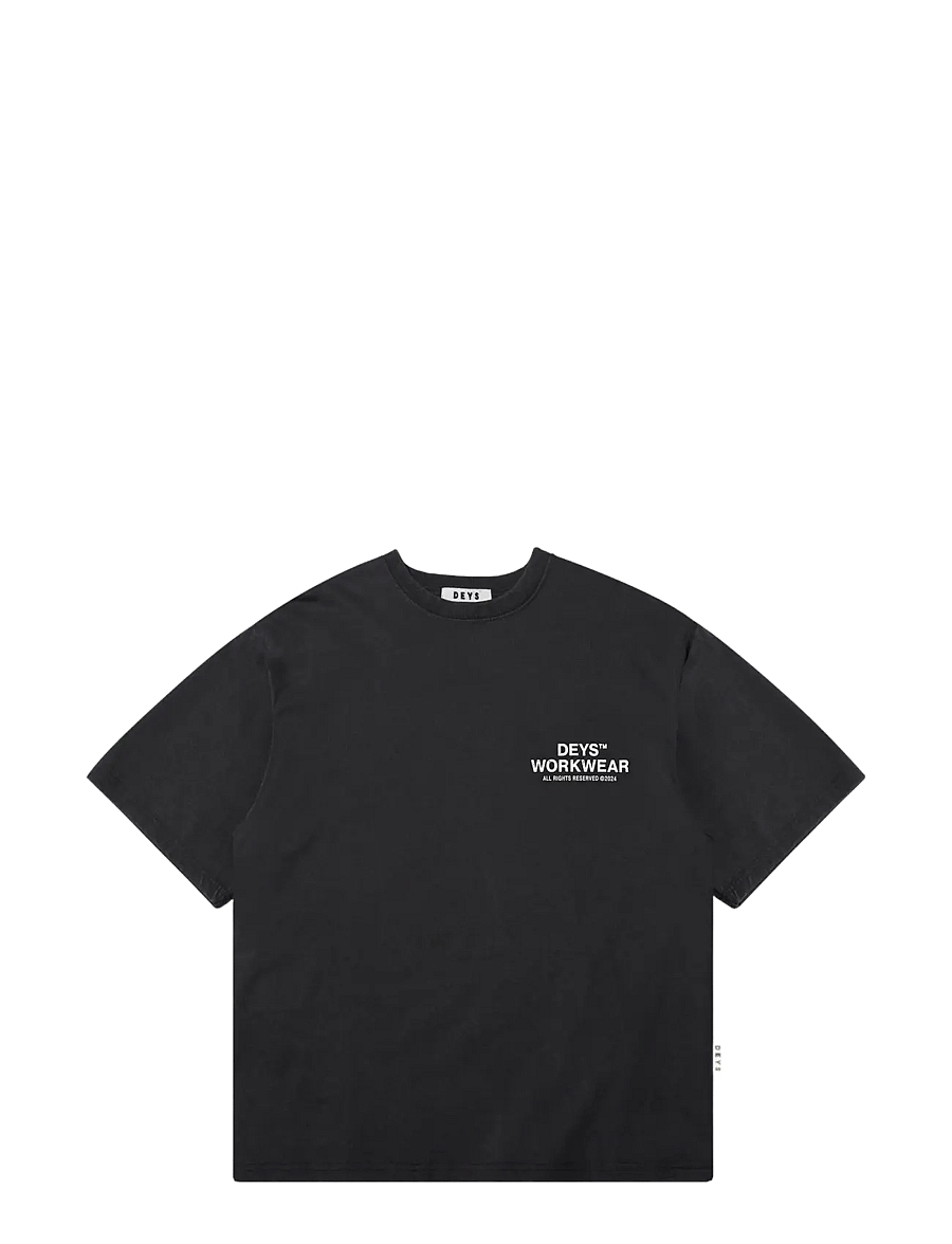 DEYS - Hillside Print T-shirt - lühikeste varrukatega t-särgid - washed black - 1
