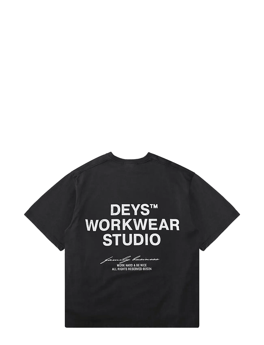 DEYS - Hillside Print T-shirt - lühikeste varrukatega t-särgid - washed black - 2
