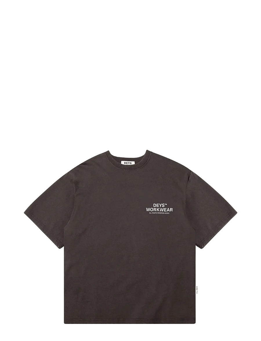 DEYS - Hillside Print T-shirt - lühikeste varrukatega t-särgid - washed brown - 1