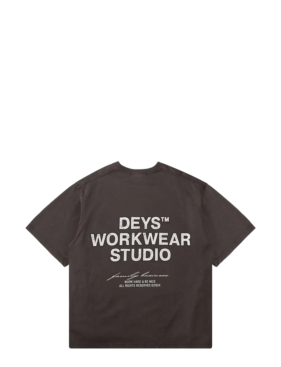 DEYS - Hillside Print T-shirt - lühikeste varrukatega t-särgid - washed brown - 2