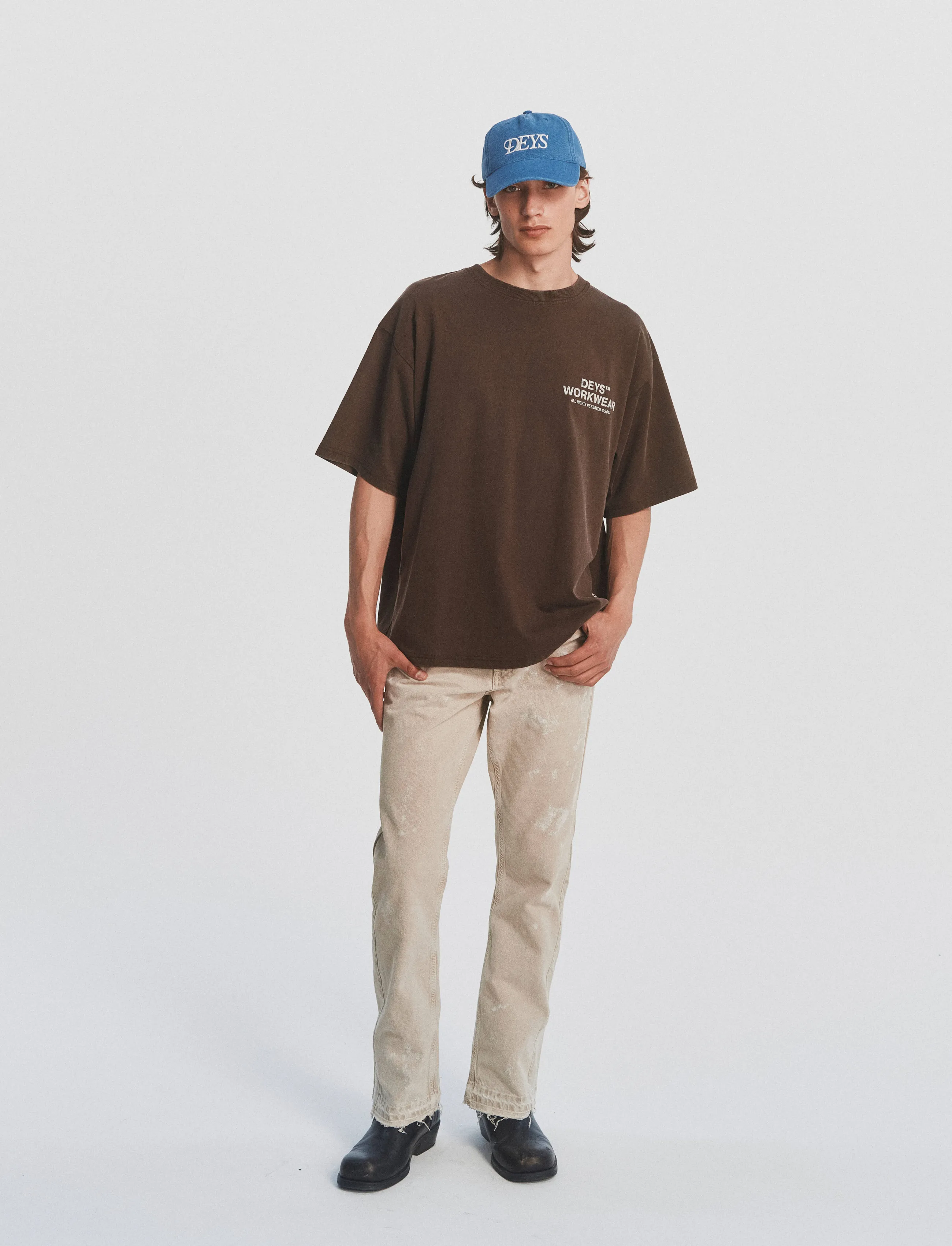 DEYS Hillside Print T-shirt - DEYS - WASHED BROWN / brown