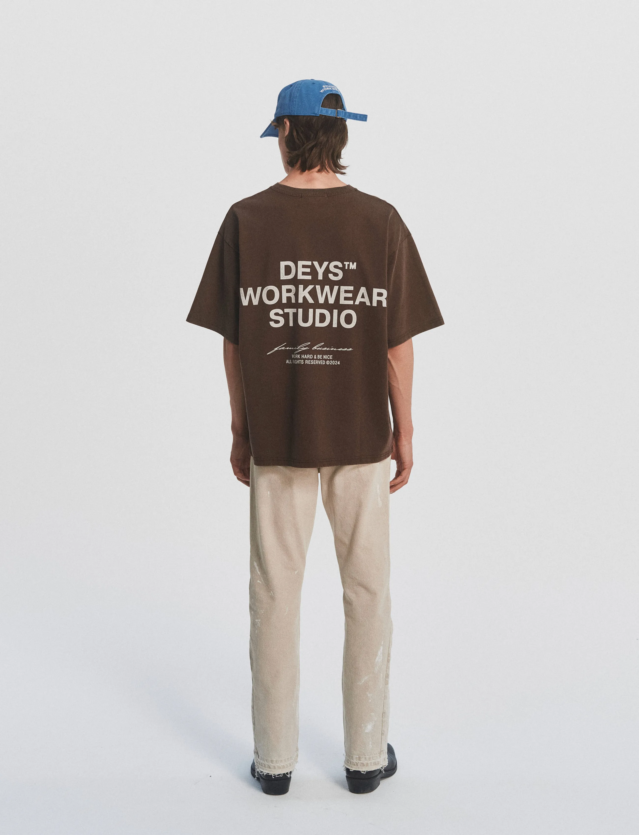 DEYS - Hillside Print T-shirt - lühikeste varrukatega t-särgid - washed brown - 3