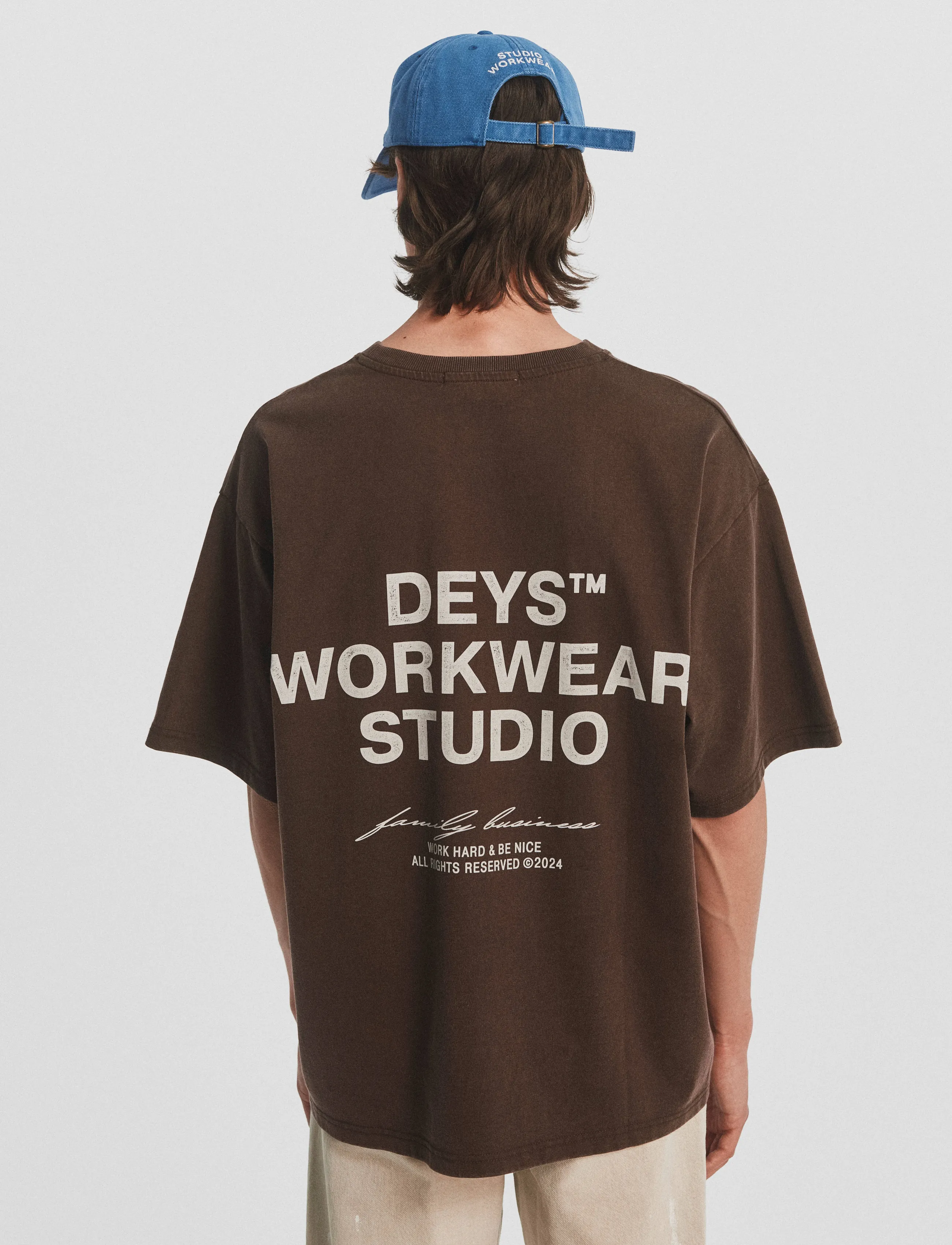 DEYS - Hillside Print T-shirt - lühikeste varrukatega t-särgid - washed brown - 5