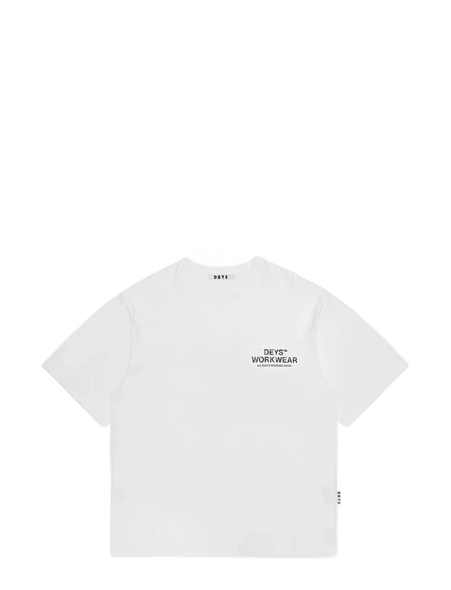 DEYS - Hillside Print T-shirt - lühikeste varrukatega t-särgid - white - 1