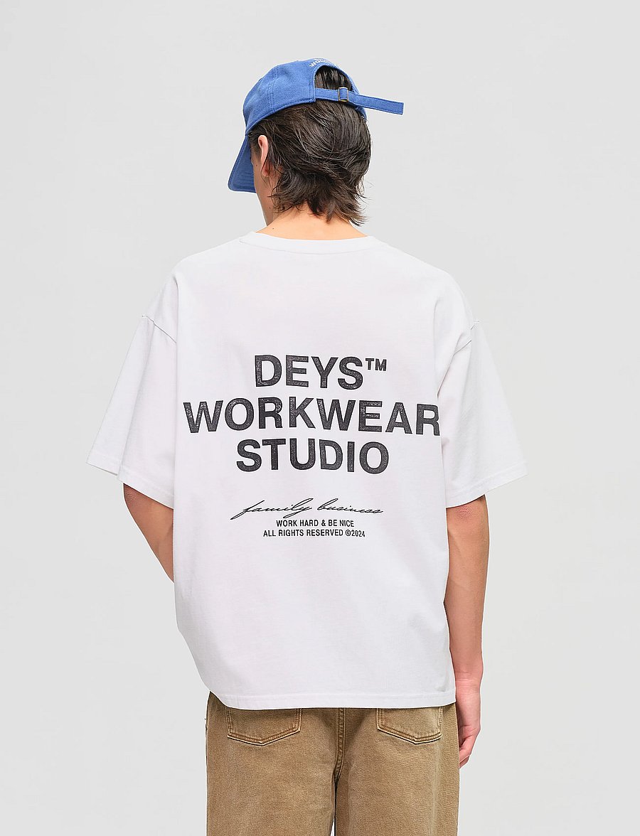 DEYS - Hillside Print T-shirt - lühikeste varrukatega t-särgid - white - 3