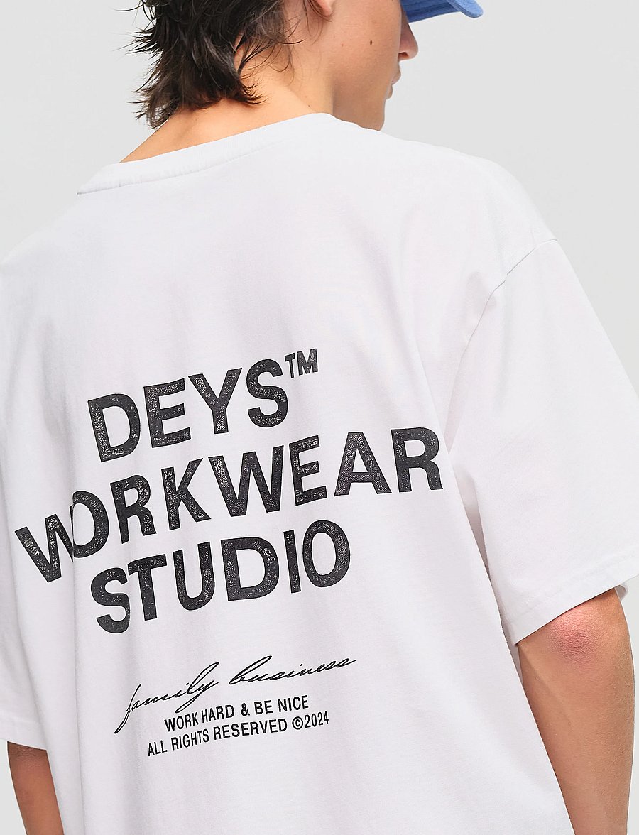 DEYS - Hillside Print T-shirt - lühikeste varrukatega t-särgid - white - 4