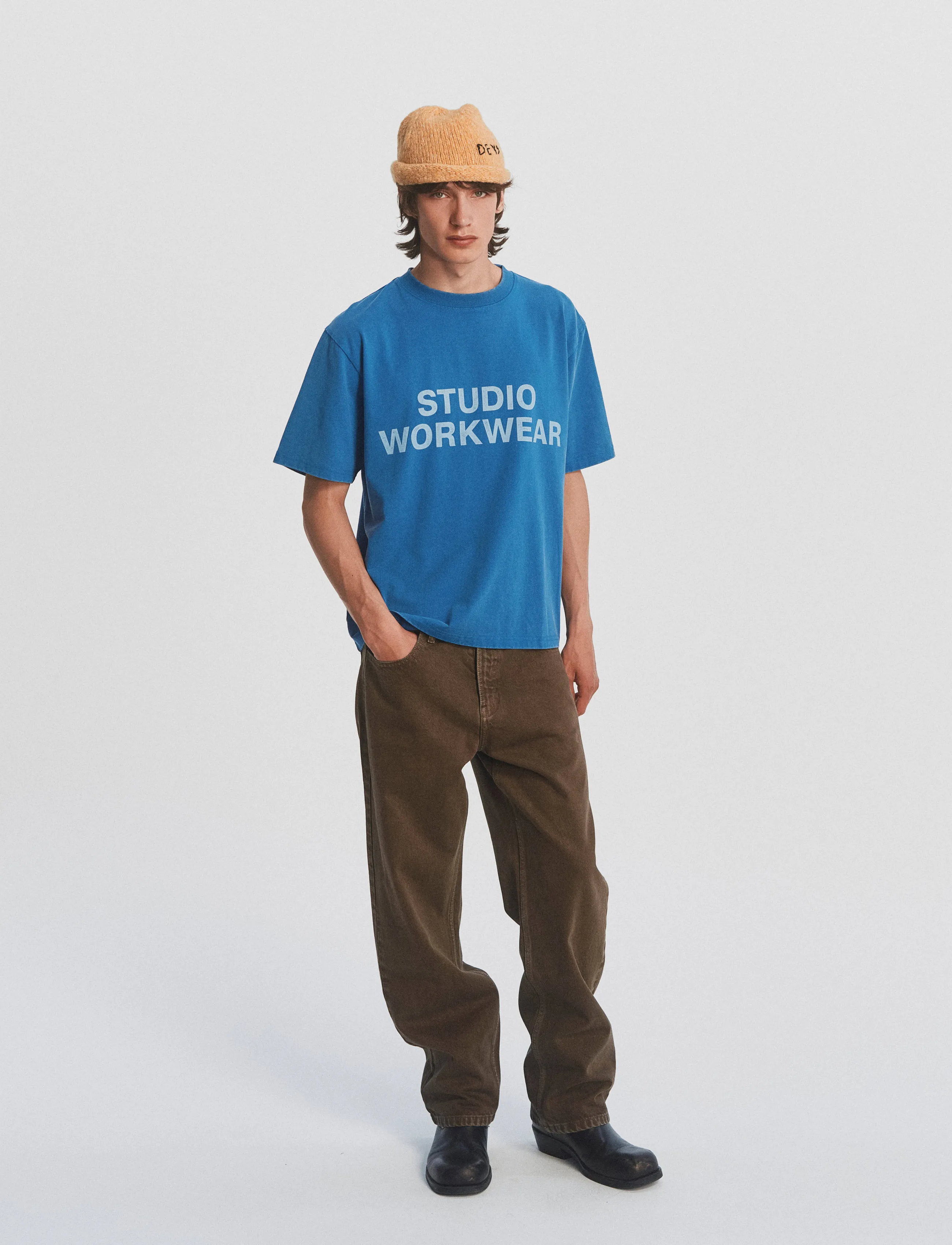 DEYS Lawndale Print T-shirt - DEYS - WASHED BLUE / blue