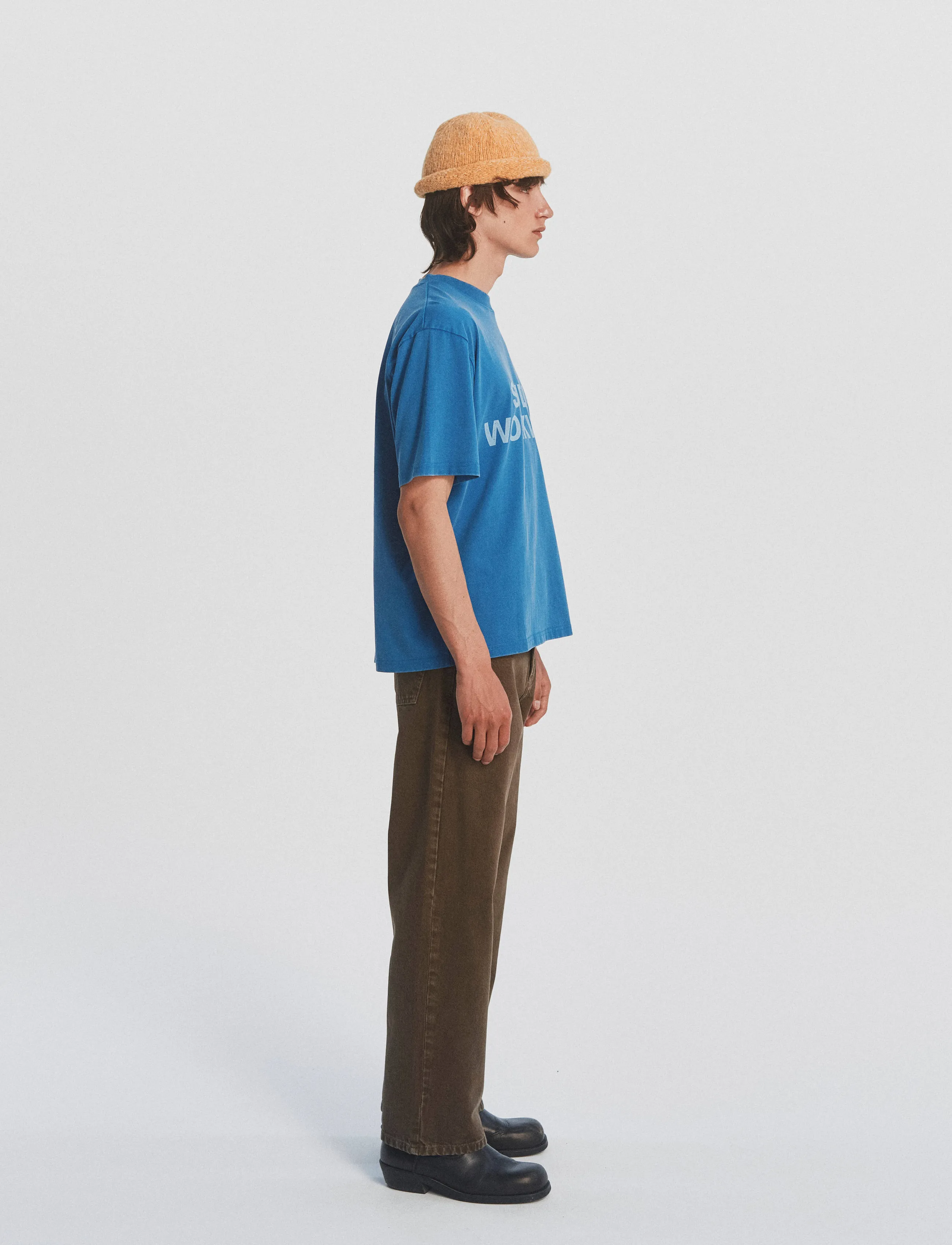 DEYS - Lawndale Print T-shirt - lühikeste varrukatega t-särgid - washed blue - 4