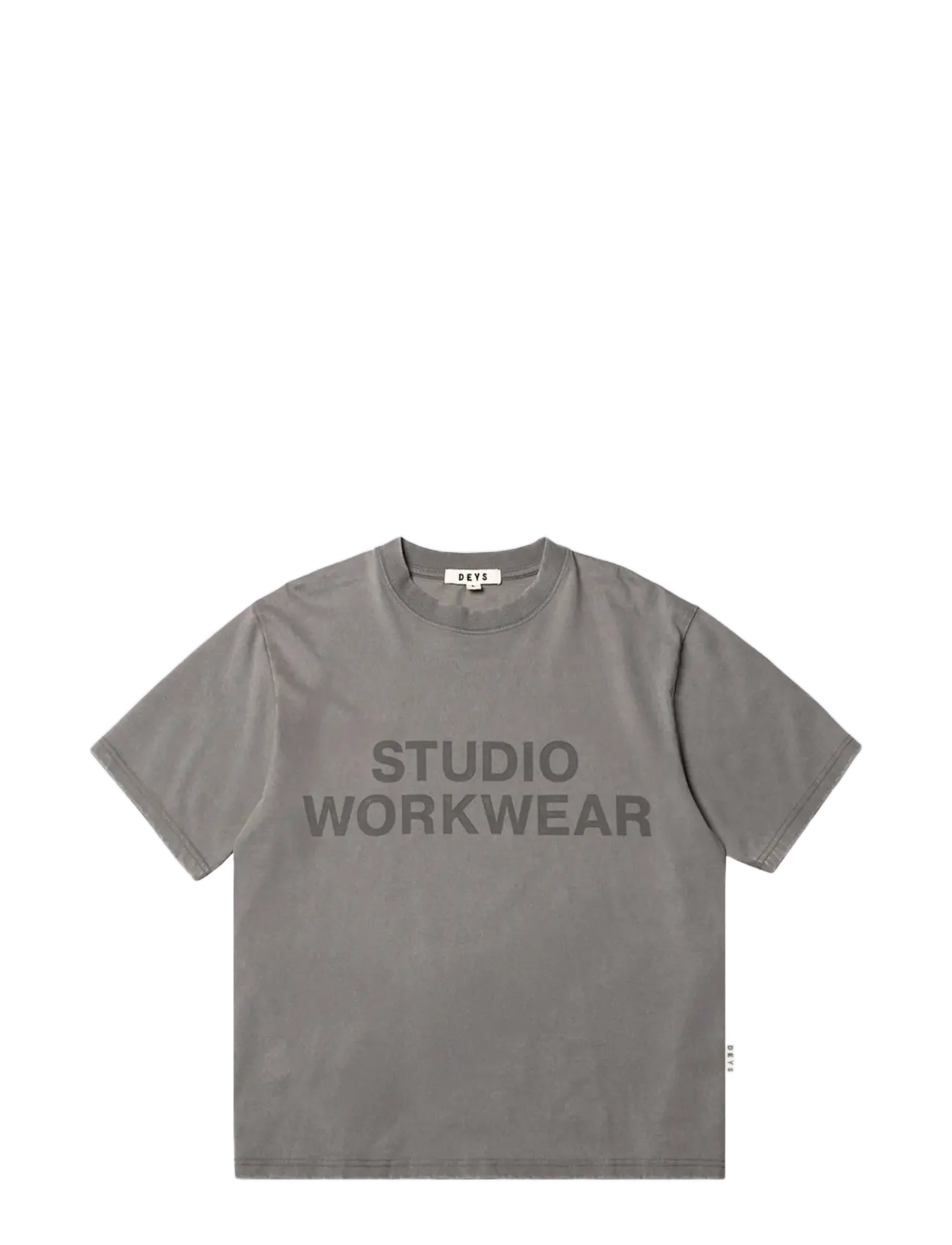 DEYS - Lawndale Print T-shirt - lühikeste varrukatega t-särgid - washed grey - 1