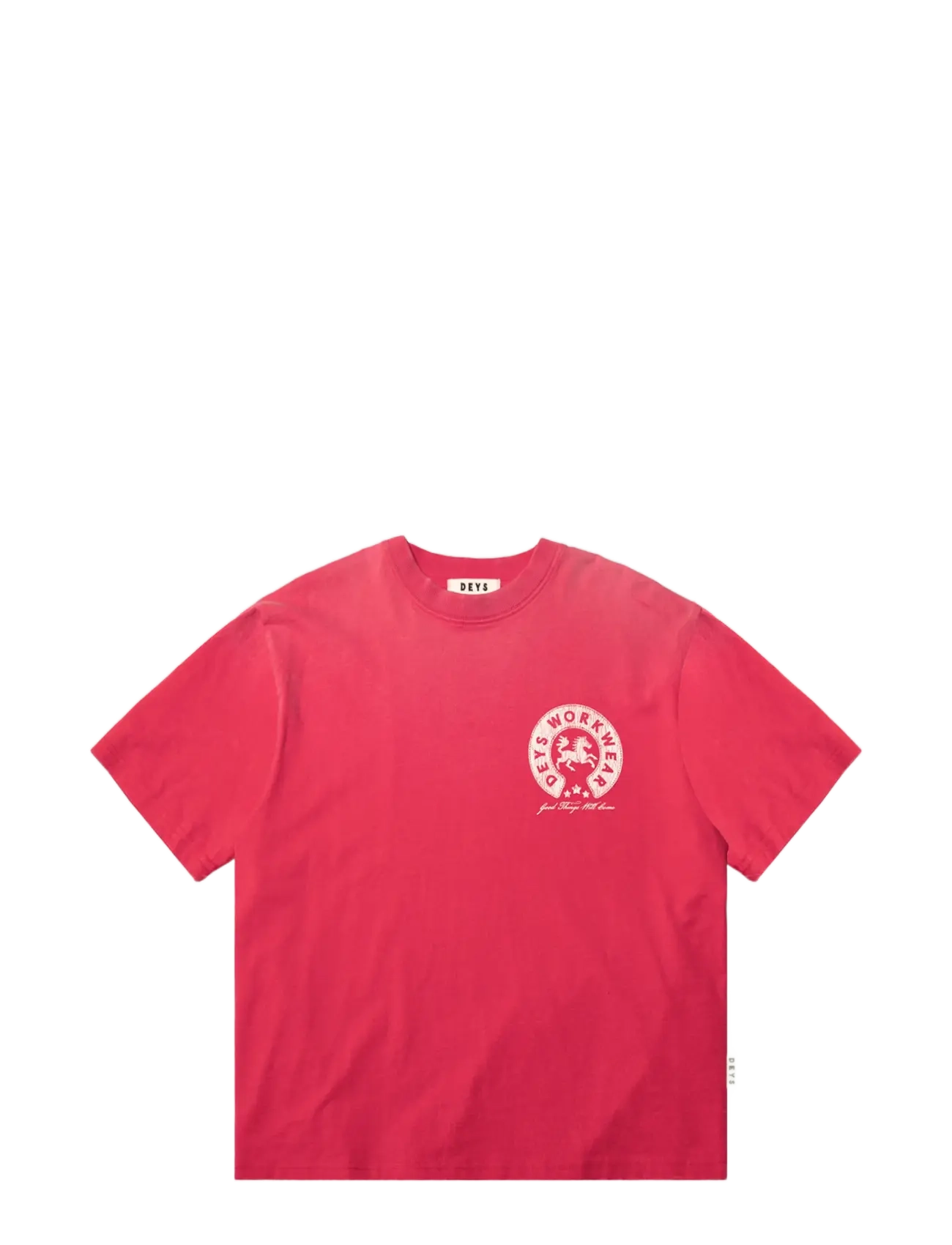 DEYS - Brentwood Print T-Shirt - lühikeste varrukatega t-särgid - washed red - 1