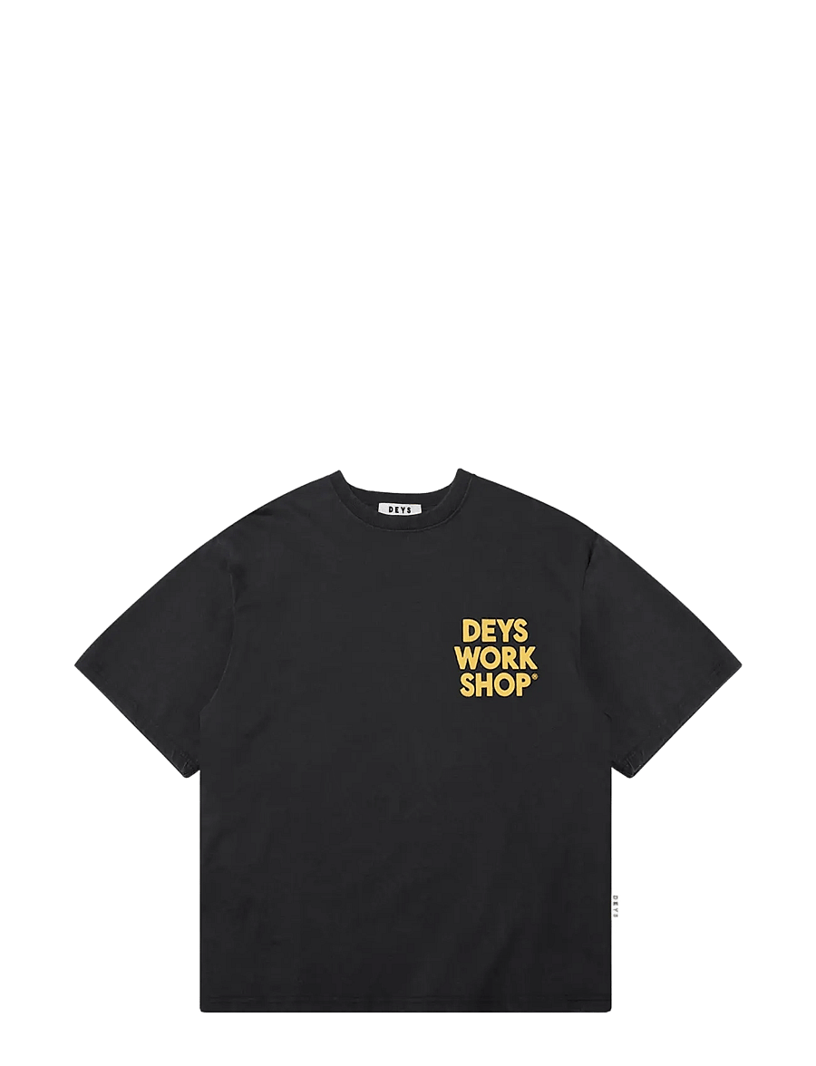 DEYS - Ventura Print T-Shirt - lühikeste varrukatega t-särgid - washed black - 1
