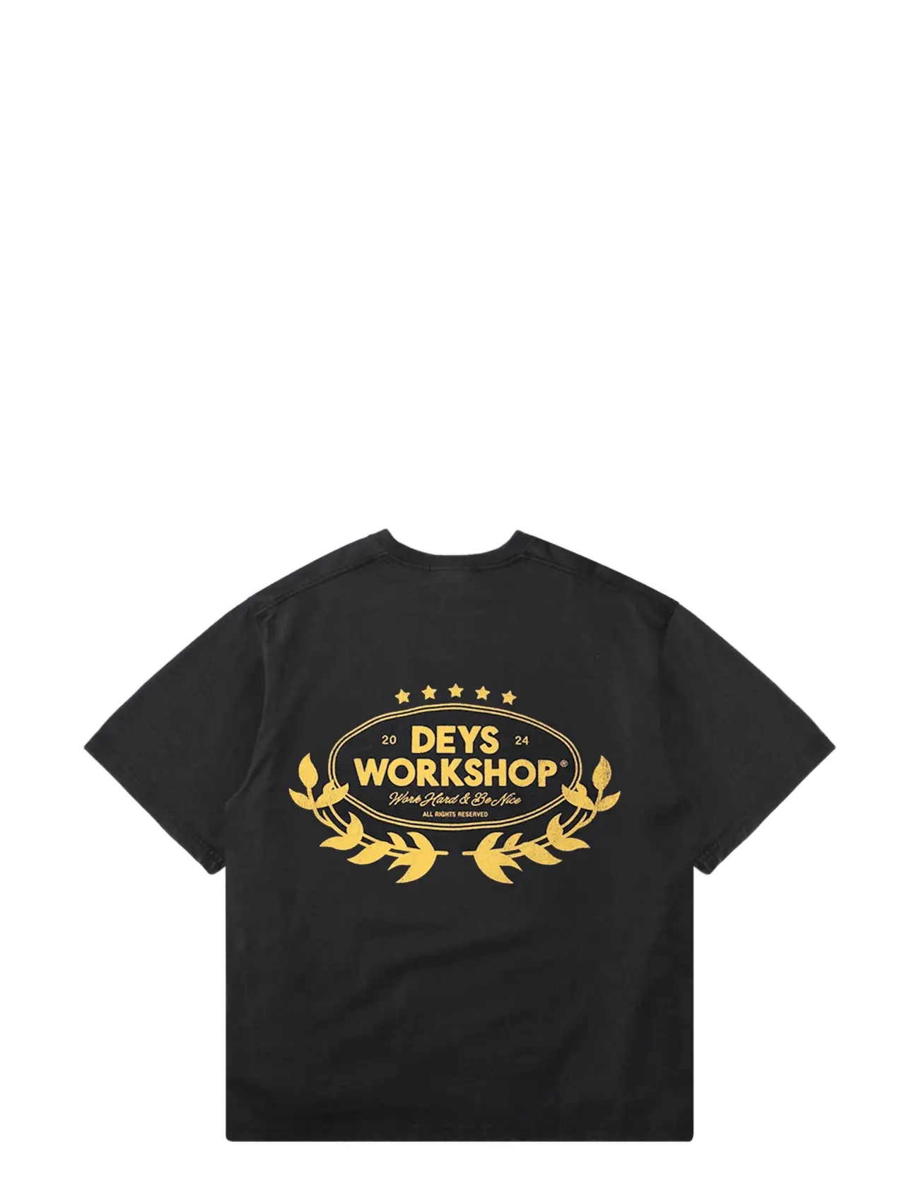 DEYS - Ventura Print T-Shirt - lühikeste varrukatega t-särgid - washed black - 2