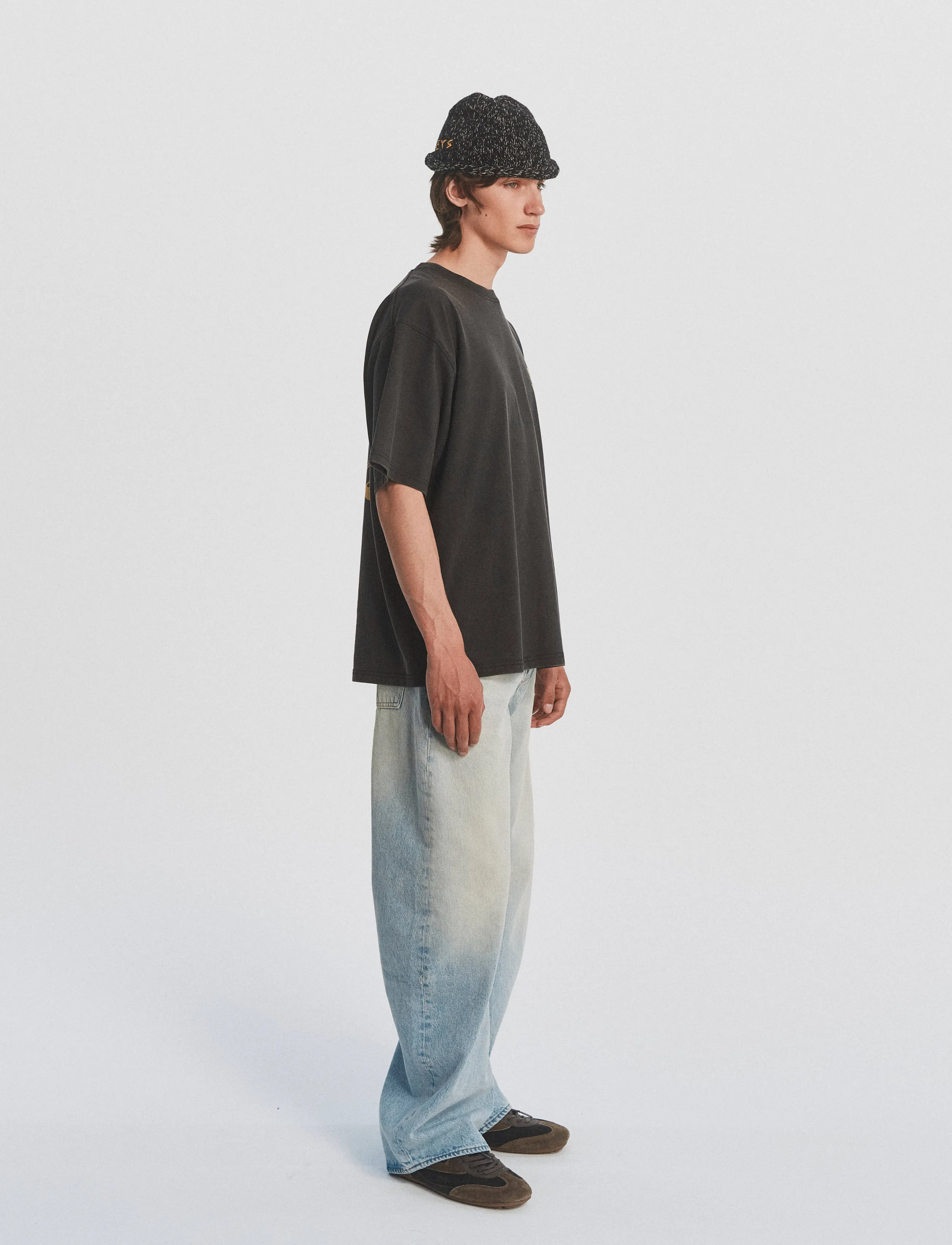 DEYS - Ventura Print T-Shirt - lühikeste varrukatega t-särgid - washed black - 4