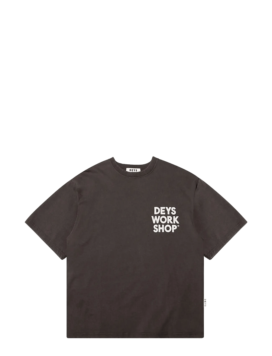 DEYS - Ventura Print T-Shirt - lühikeste varrukatega t-särgid - washed brown - 1