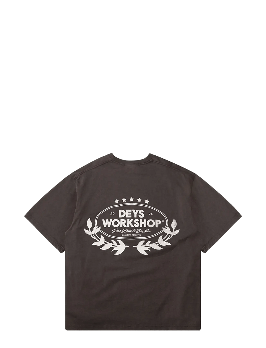 DEYS - Ventura Print T-Shirt - lühikeste varrukatega t-särgid - washed brown - 2